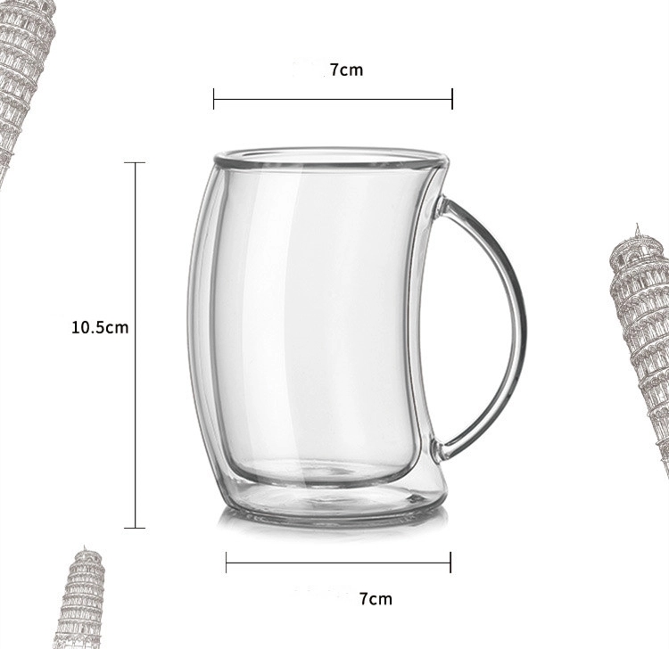 Double Wall Insulated glasses Espresso Cups , 5.4-Ounces 3