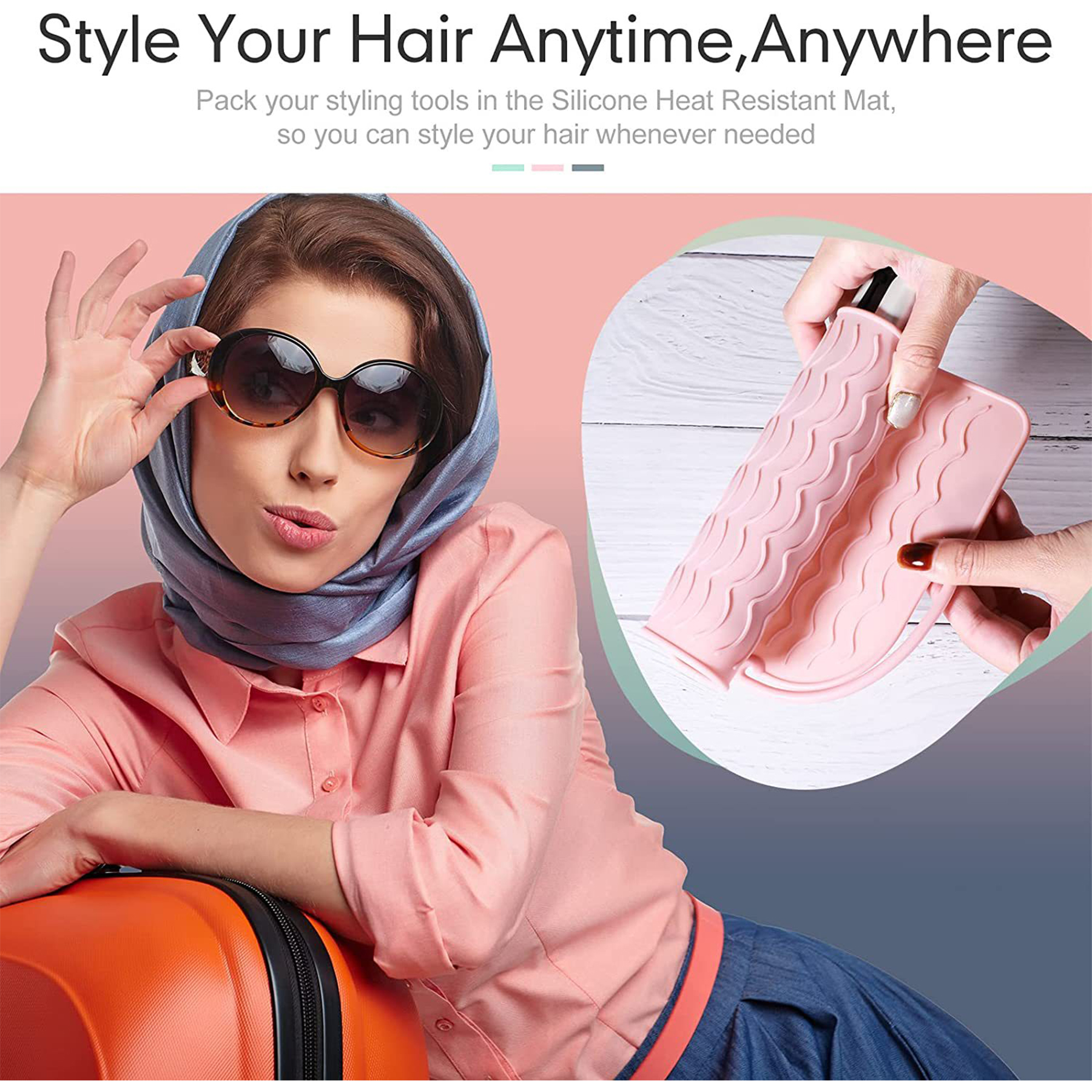 Silicone Mat Hair Straightener Iron Heat Pad 3