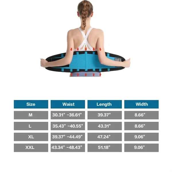 Compression Back Support Belt with Fitness Lower Back Brace 10