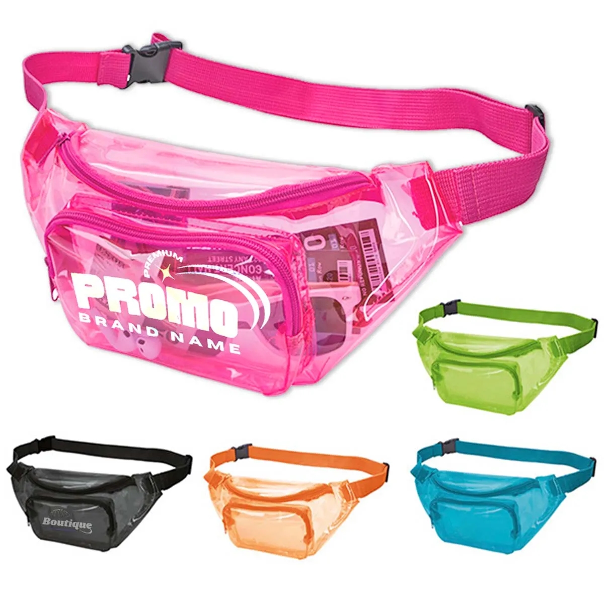 Translucent Promotional Color PVC Fanny Pack 3