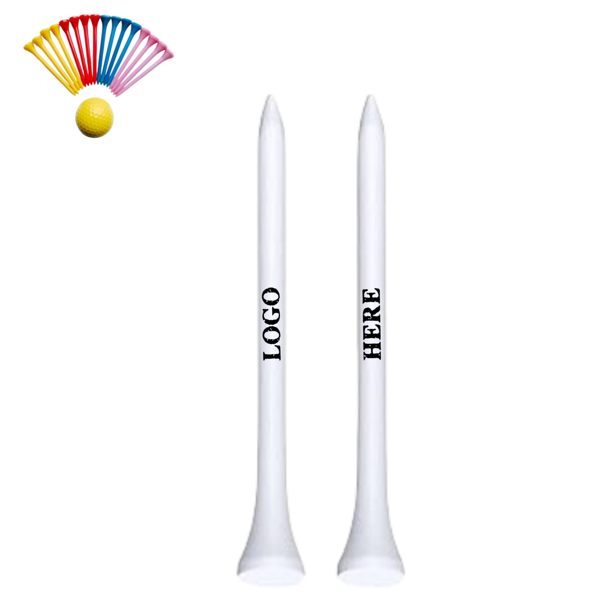3.15"L Golf Tees Multiple Colors 2