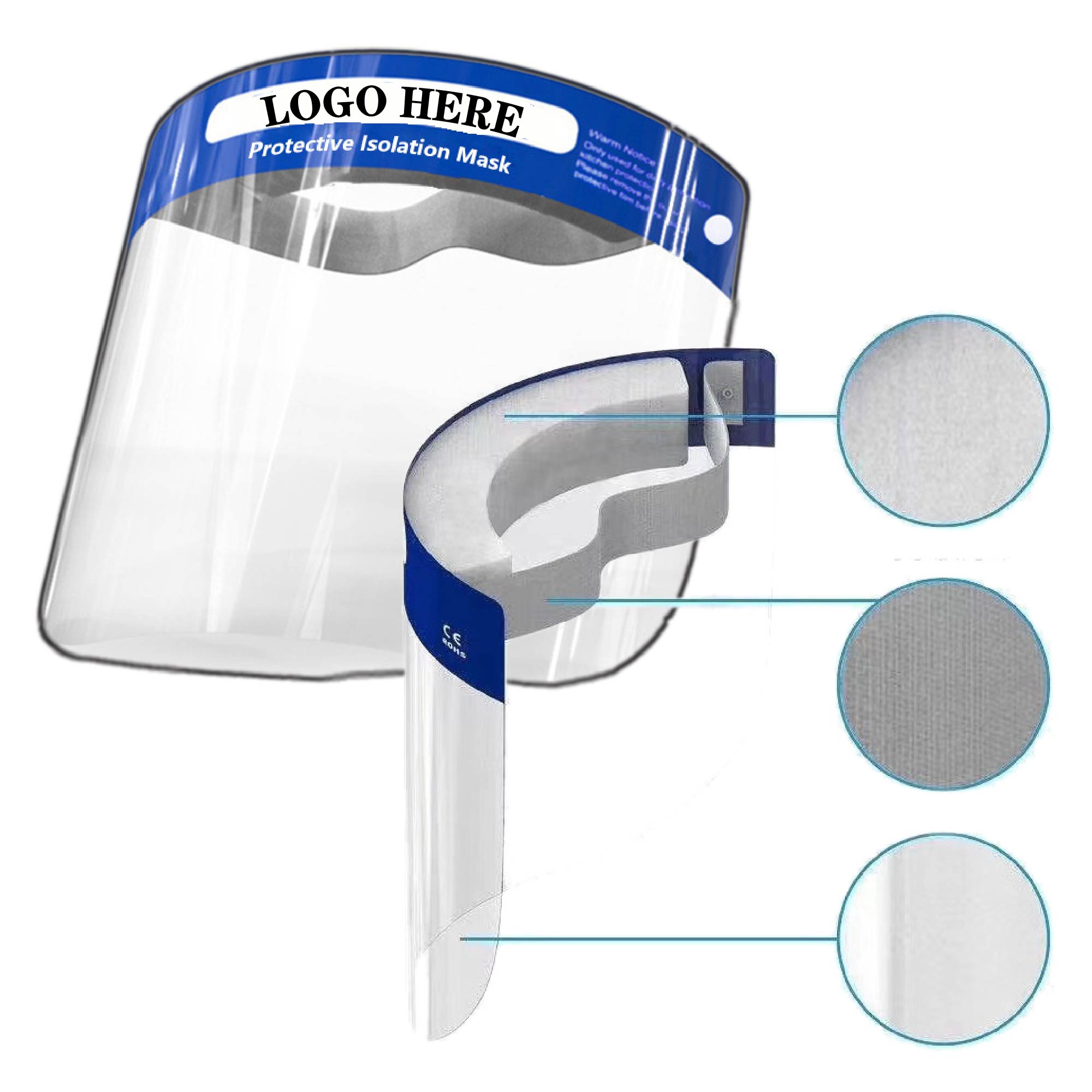 Plastic Foam Face Shield 2