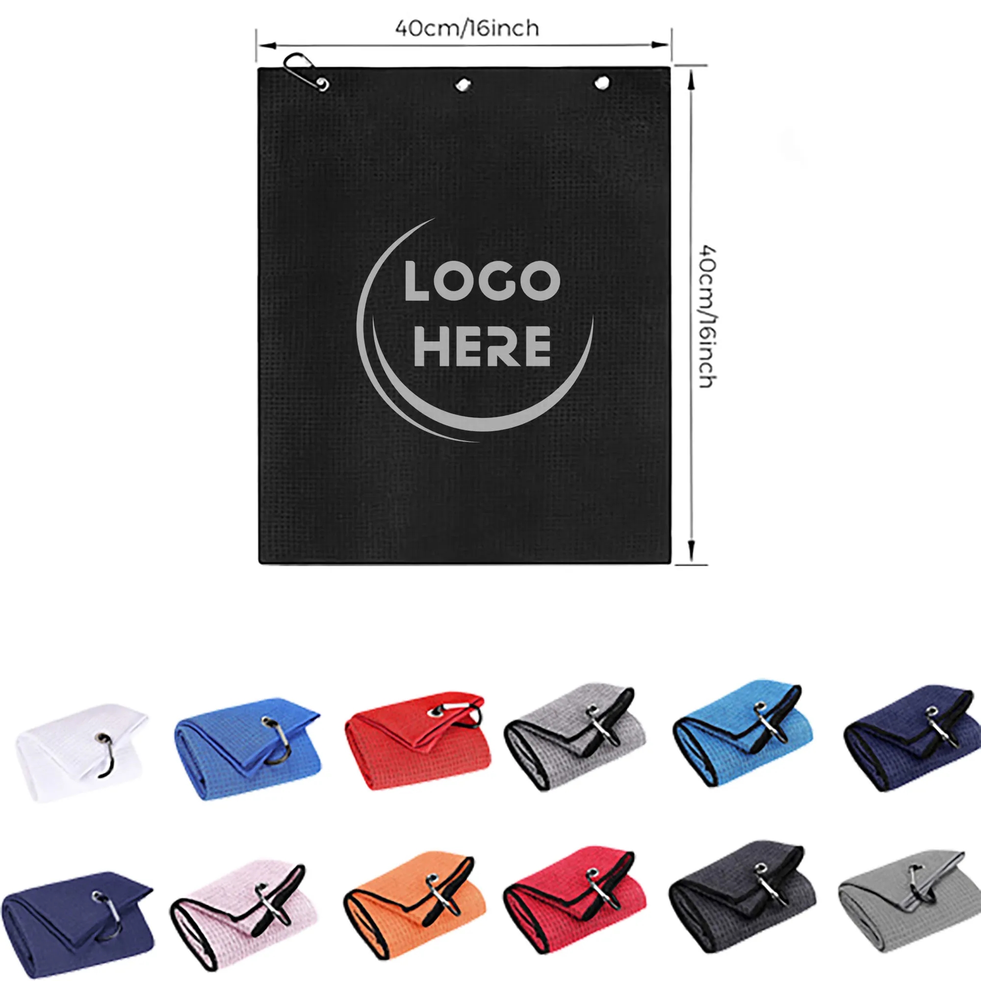 Microfiber Golf Towel with Heavy Duty Clip 2