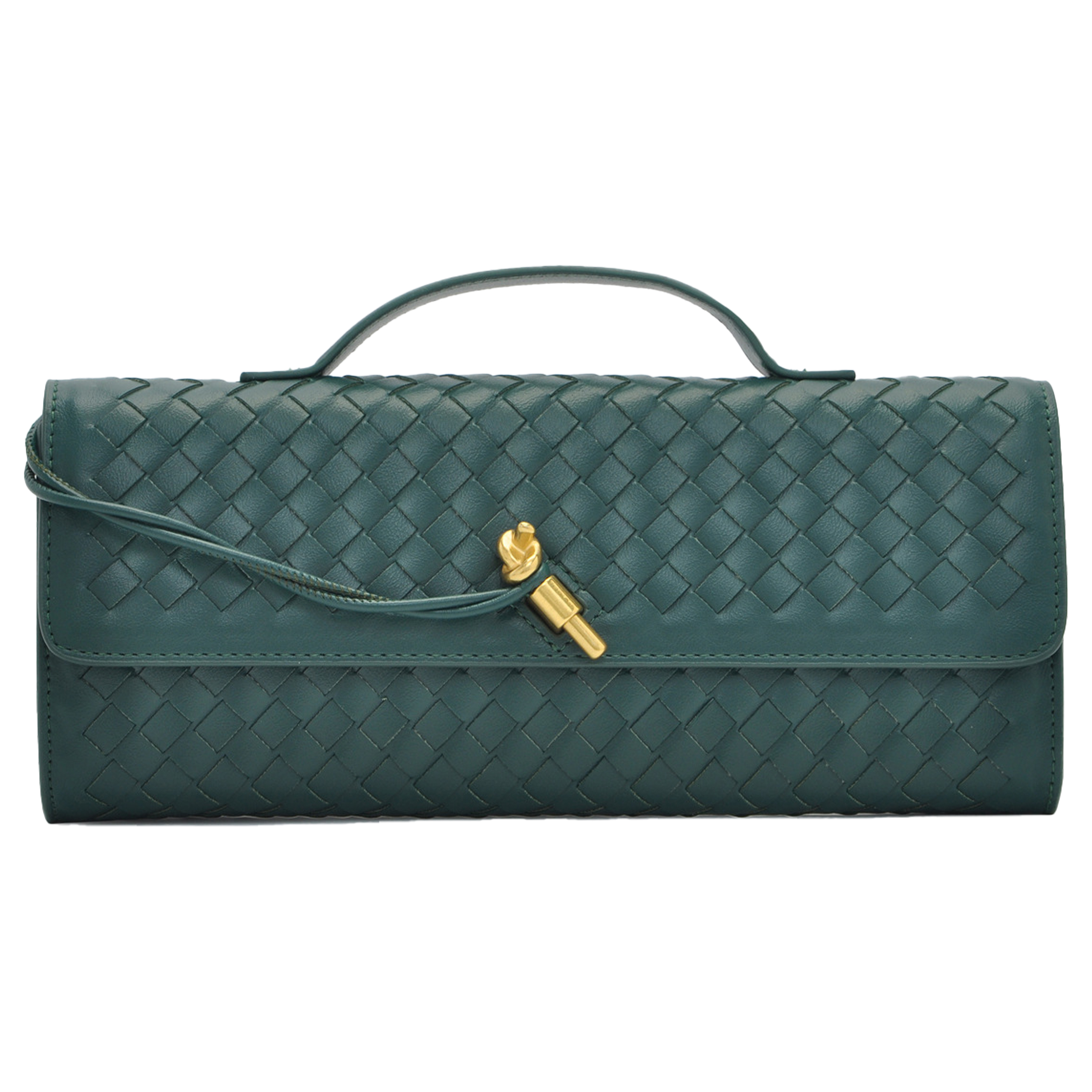 Pu Fashion Woven Hand-Held Diagonal Cross Bag 3