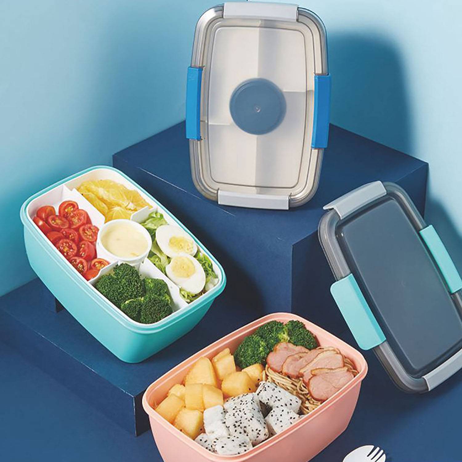 Large Capacity Multi-Compartment Safe PP Lunch Box 6