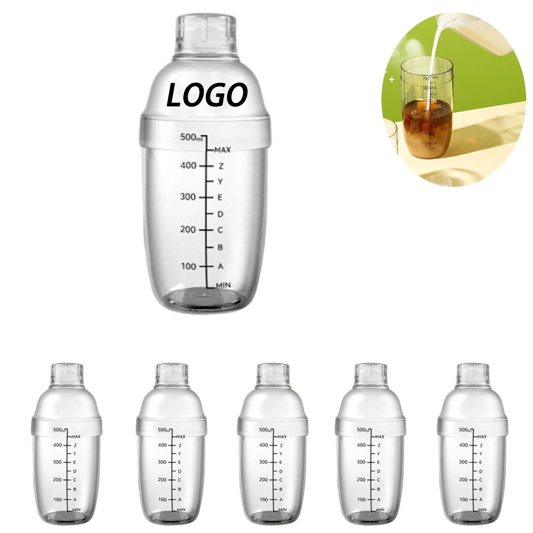 Durable Plastic Protein Shaker Bottle 4