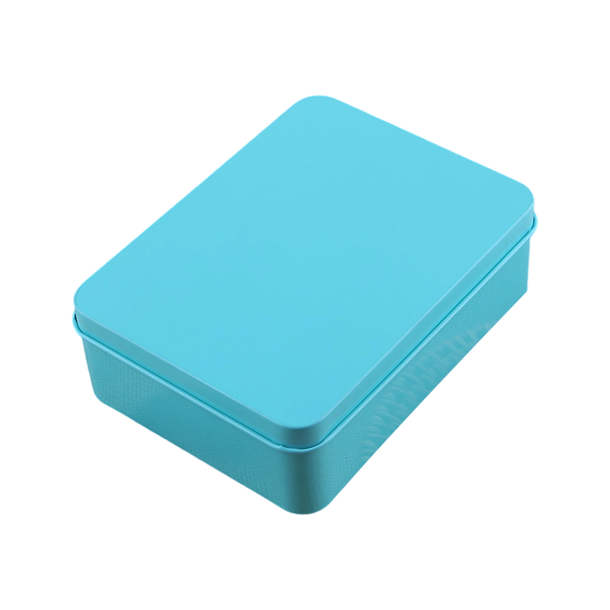 Tin Plated Steel Rectangle Storage Box With Smooth Edge Lid 5