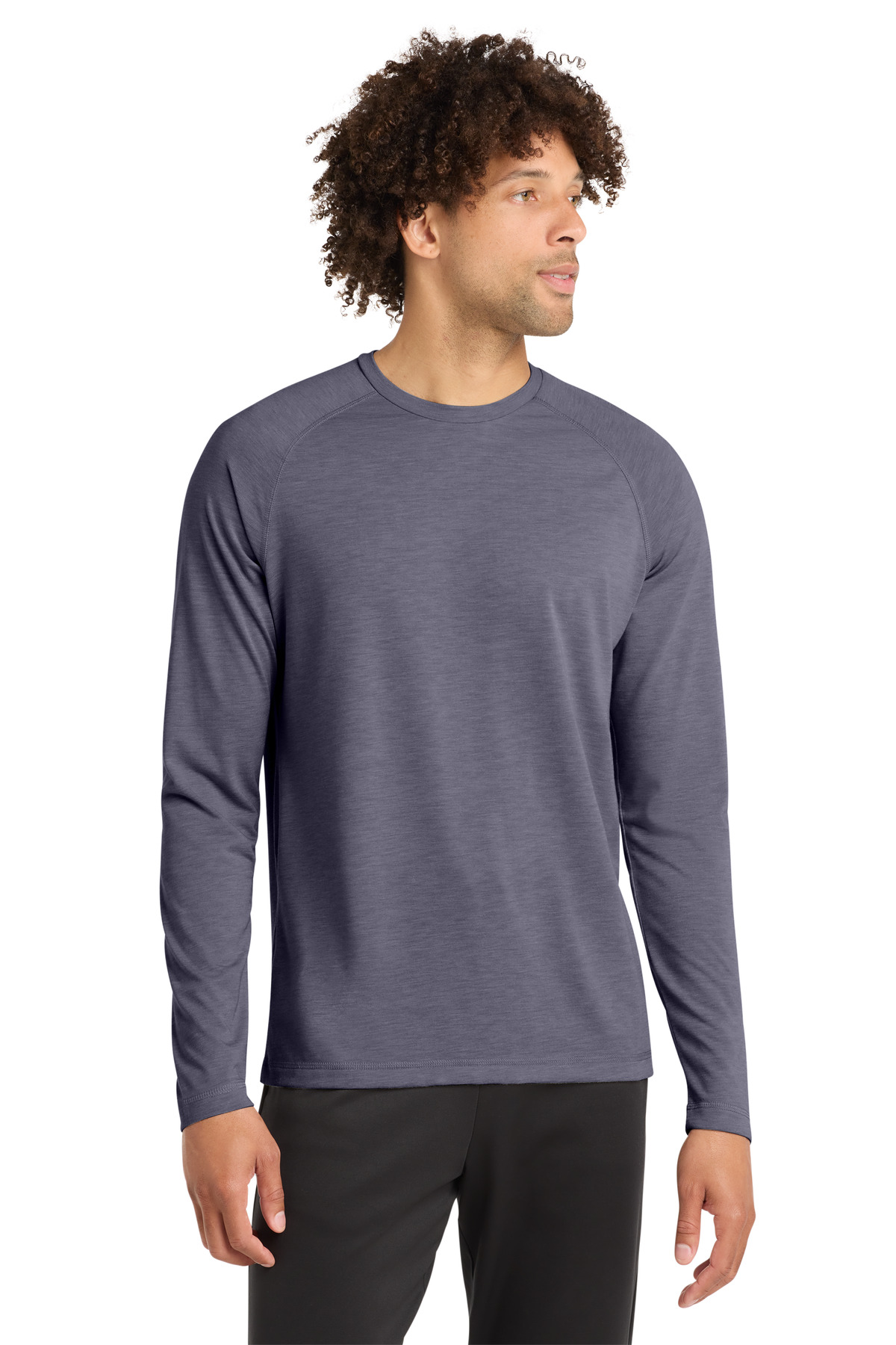Sport-Tek PosiCharge Long Sleeve Tri-Blend Wicking Raglan Tee ST400LS 73
