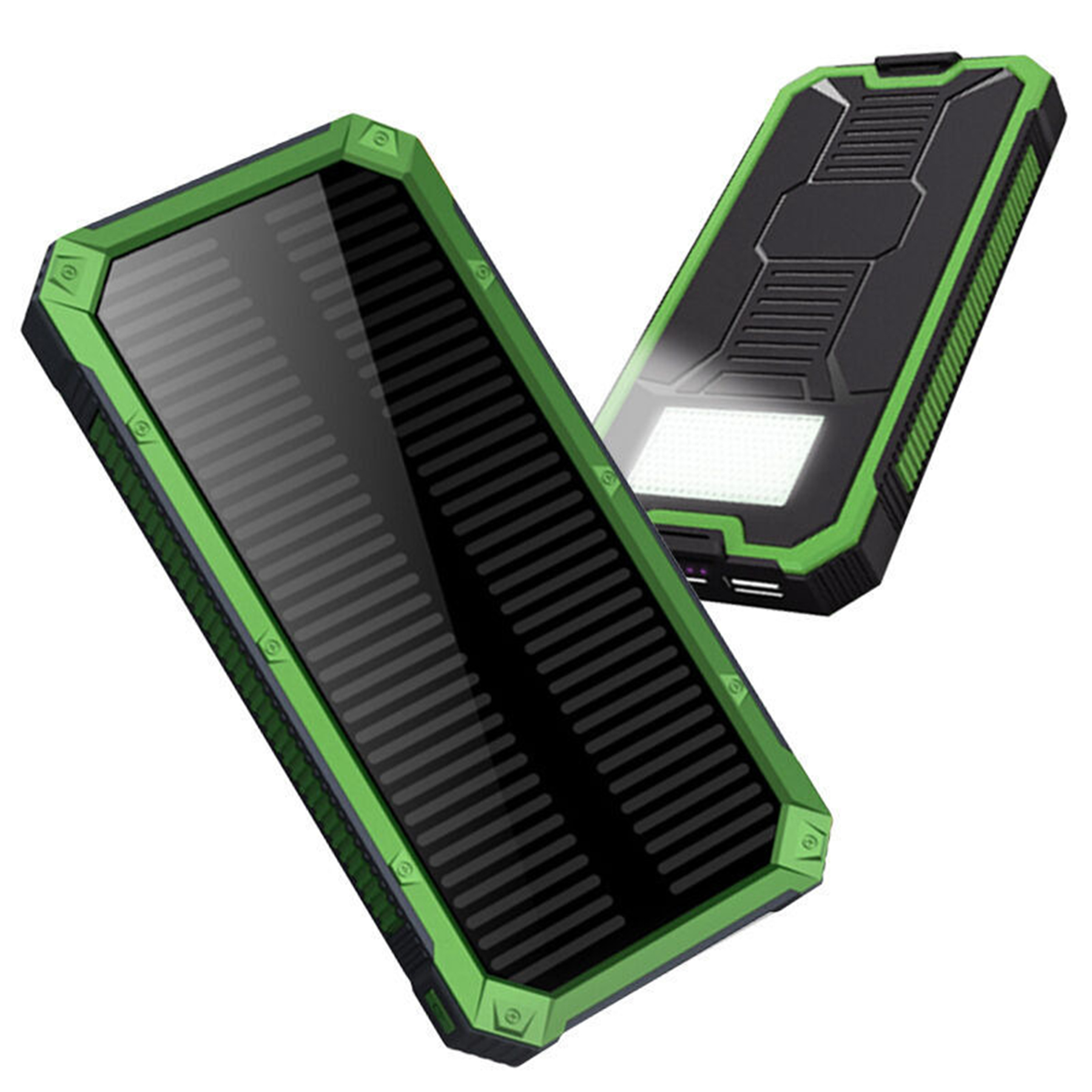8000Mah Solar Power Bank With Led Flashlight 3