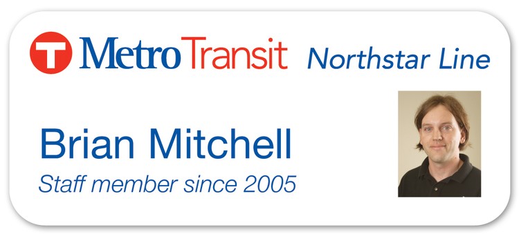 USA Made Tamper Evident Photo ID Badge (1.5"x3.5") Small Horizontal Rectangle