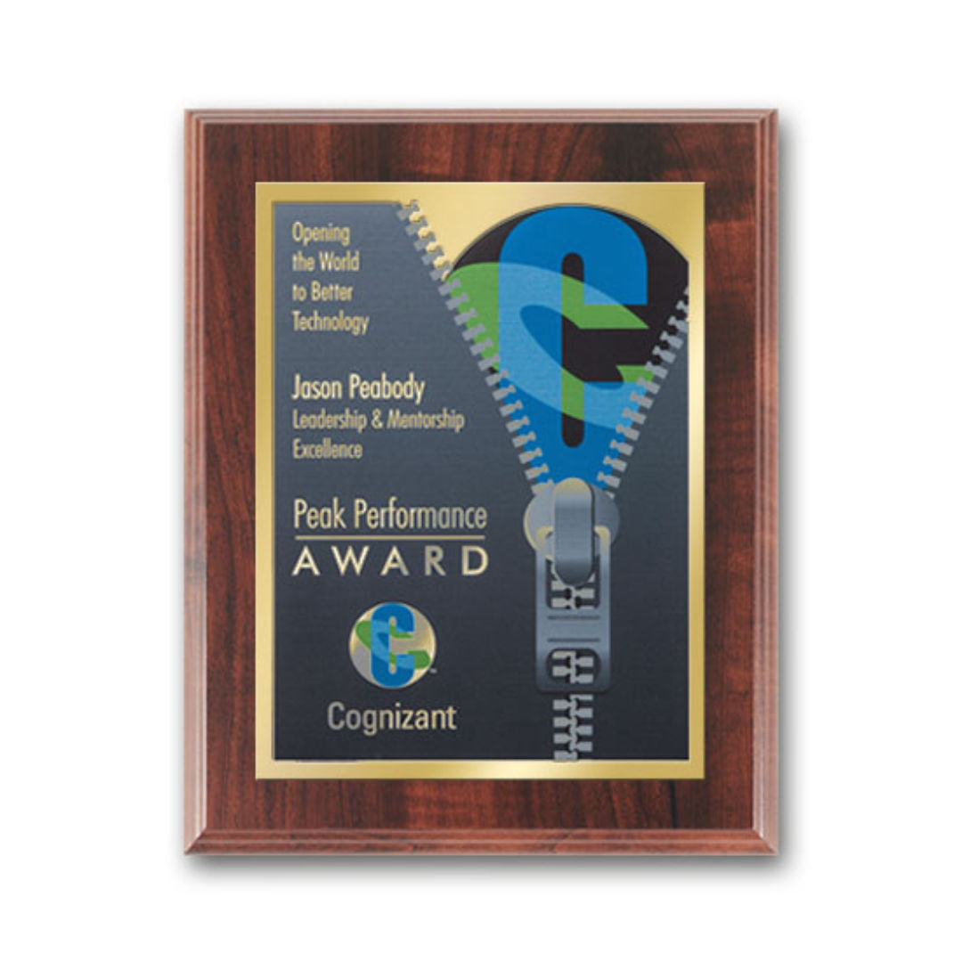 SpectraPrint™ Plaque - Walnut Gold 5