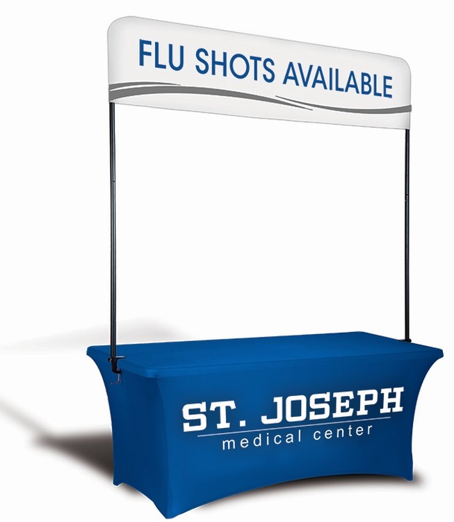 8' Table Top Billboard Double Sided Banner, 41" H