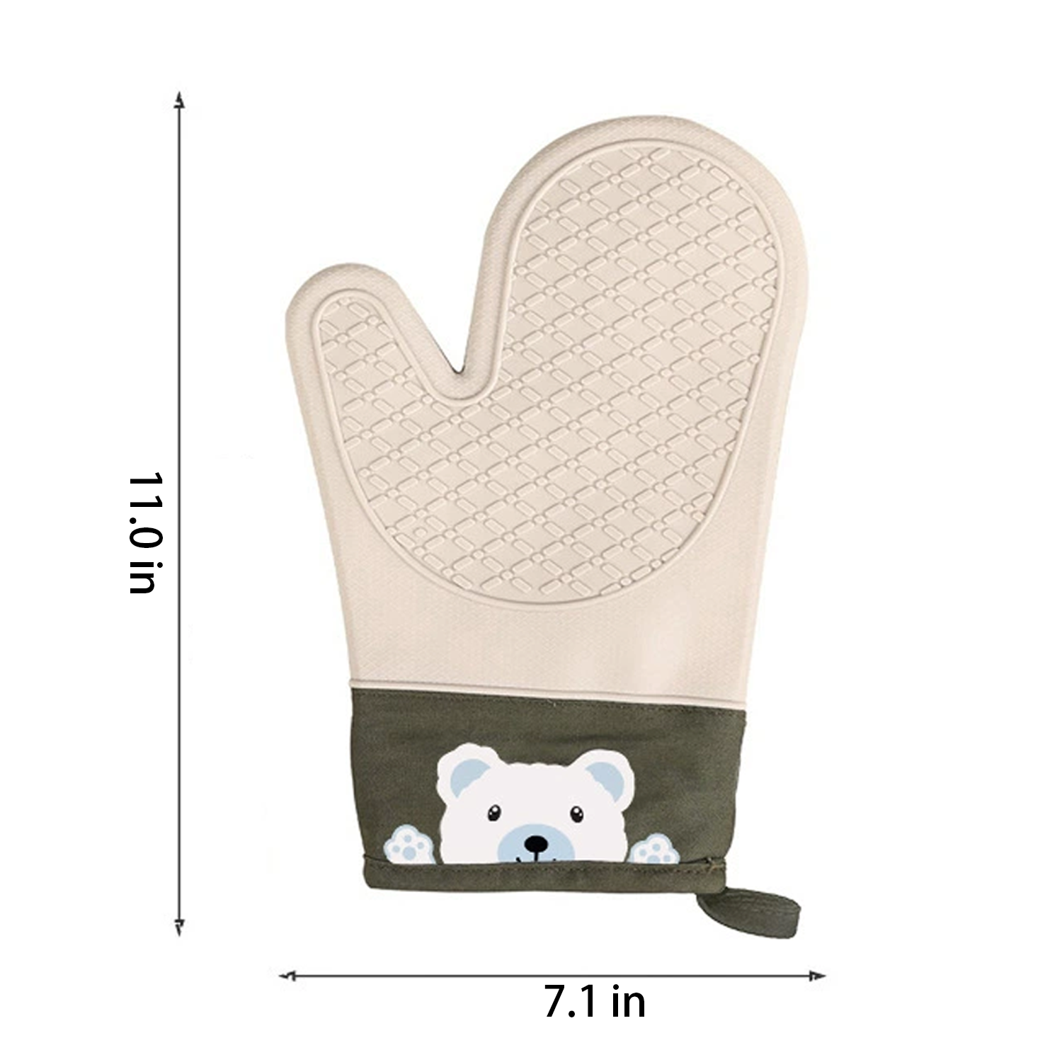 Heat-Resistant Non-Slip Silicone Oven Gloves – Thickened 4