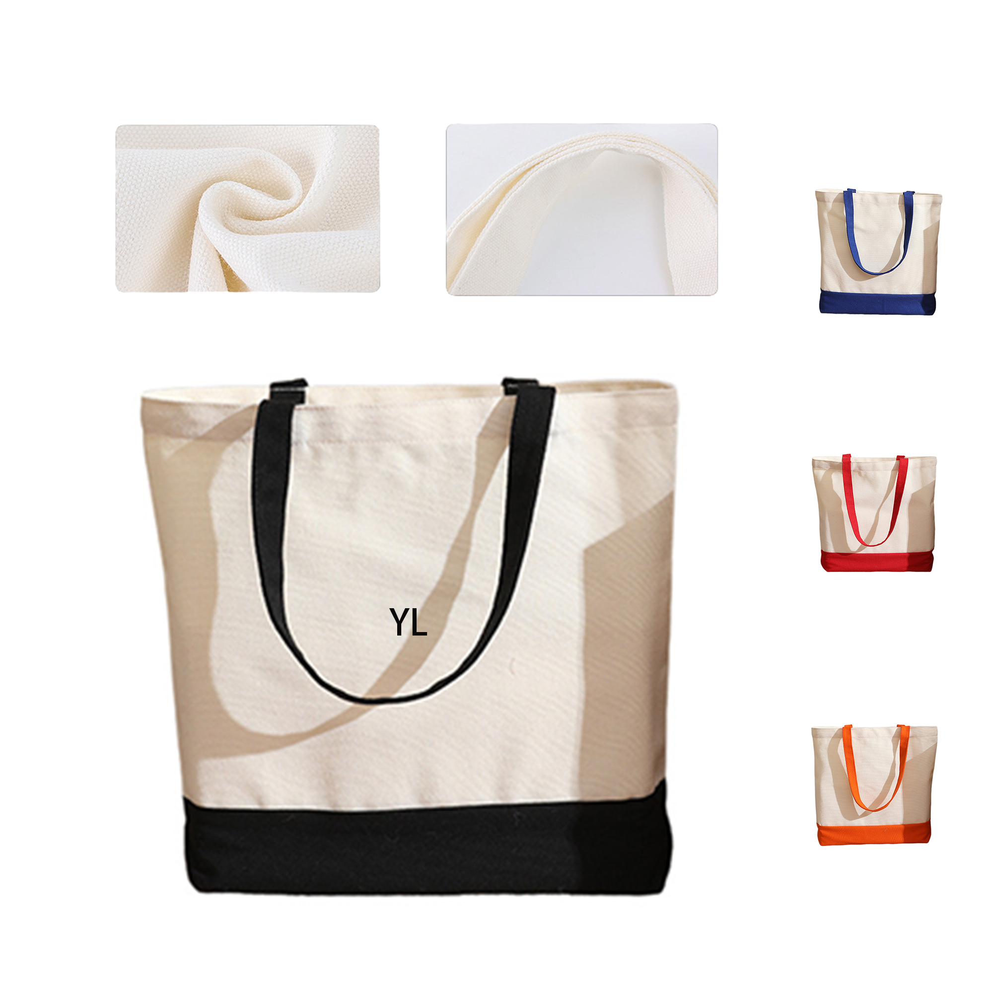 Polyester Cotton Tote Bag, custom tote bag with logo imprint 1