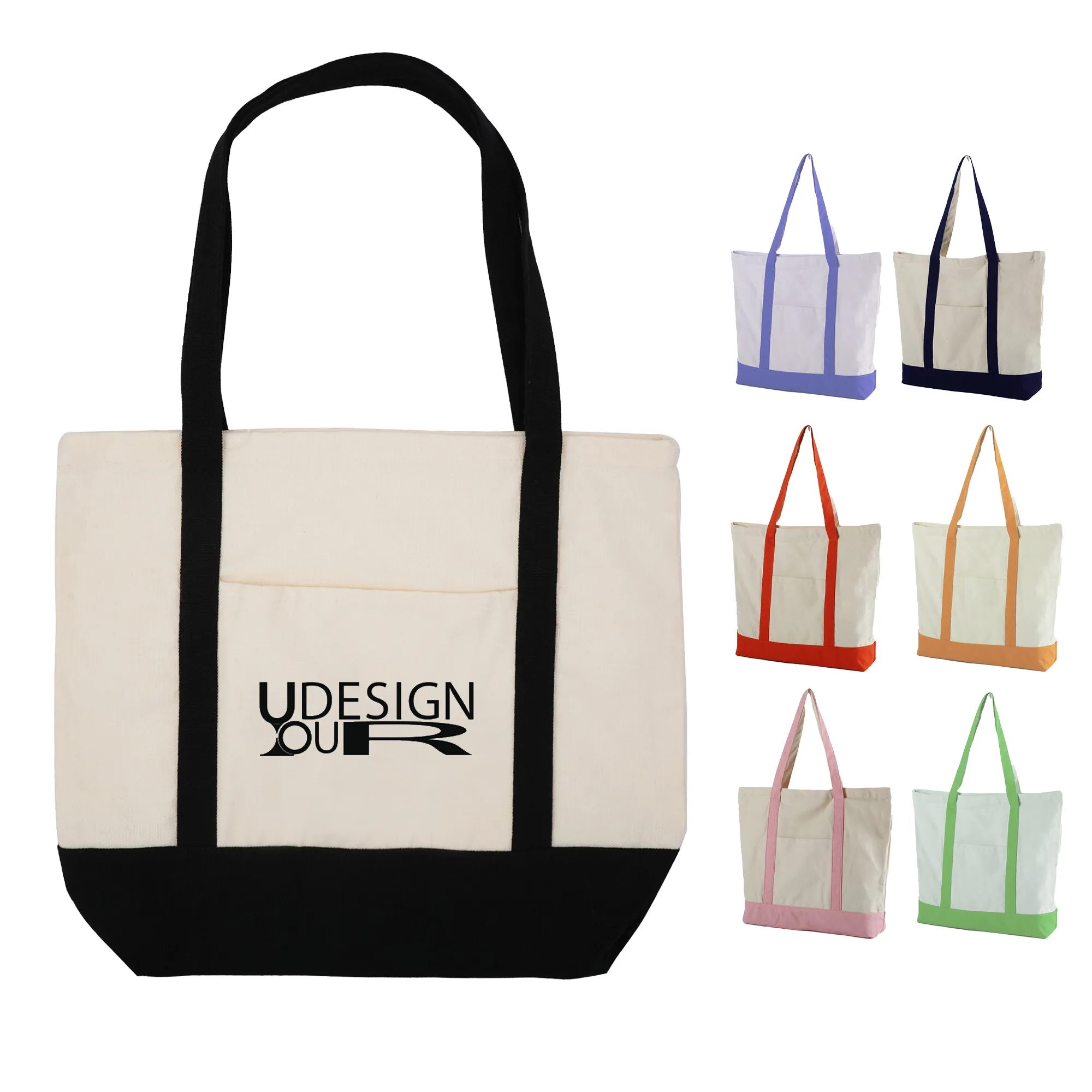 12oz Canvas Boat Tote Bag w/Pocket 2