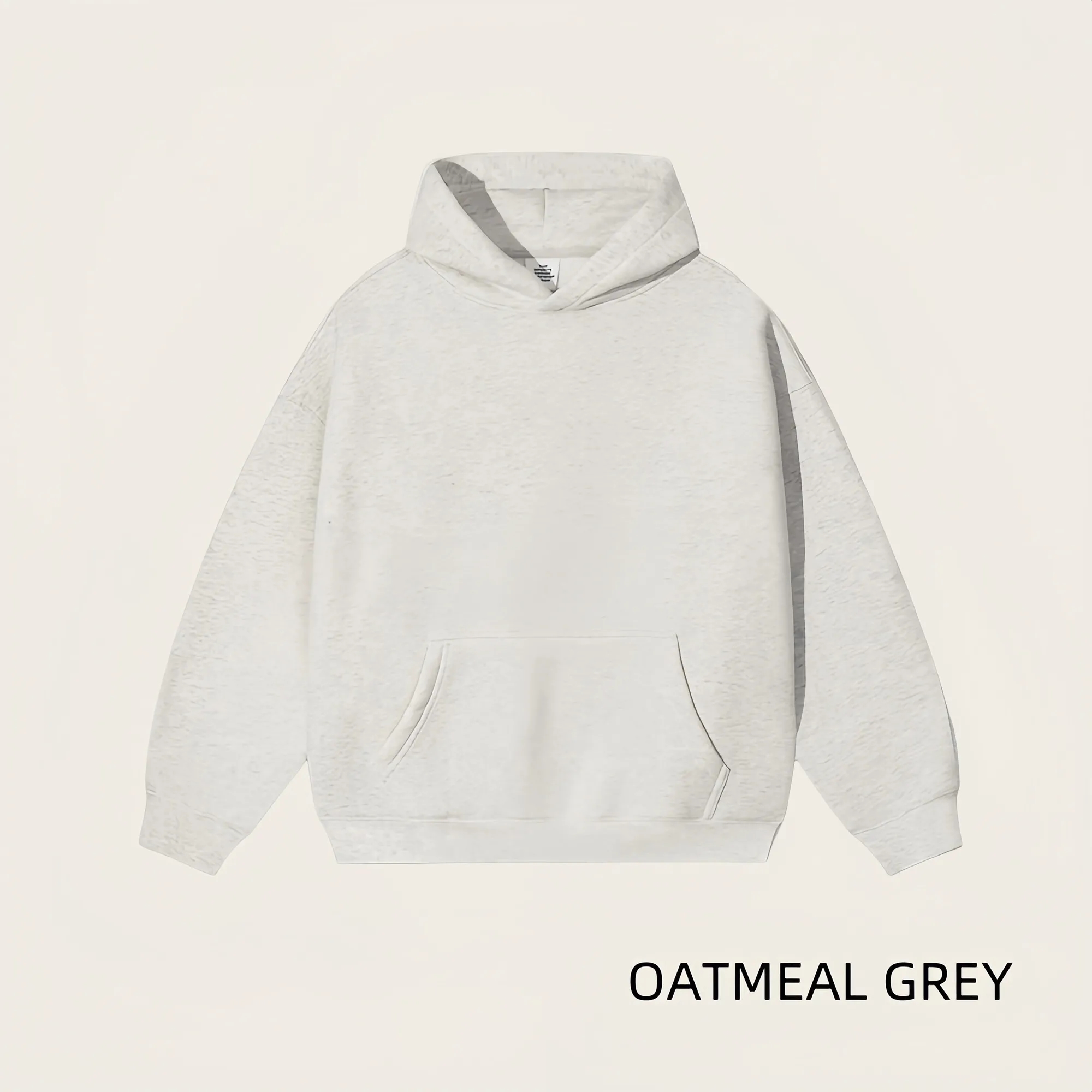 Unisex Cotton Fleece Hoodie, Minimalist Casual Comfort Wear 3
