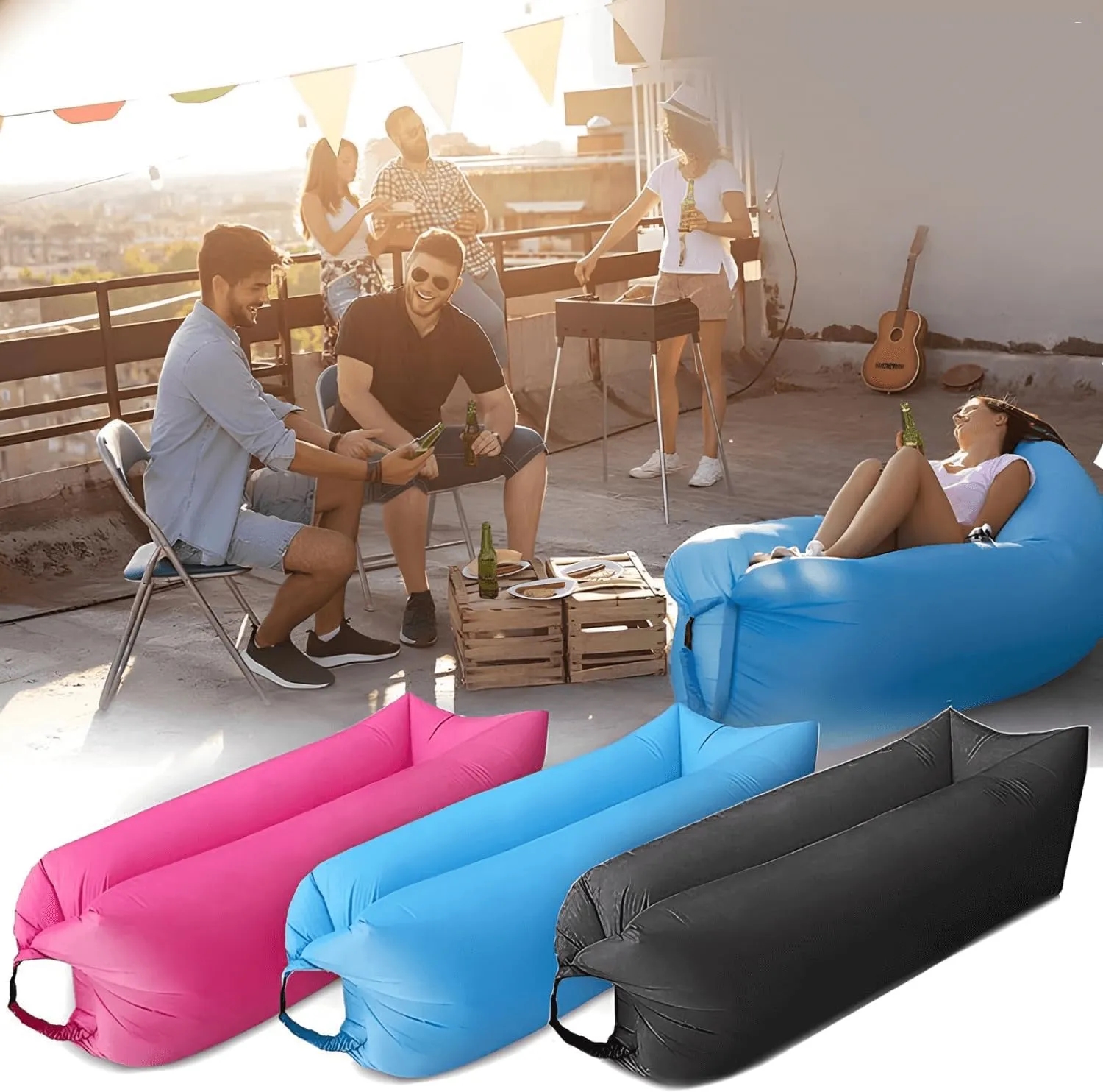 Plaid AIR Couch Lounger Chair Sofa 5