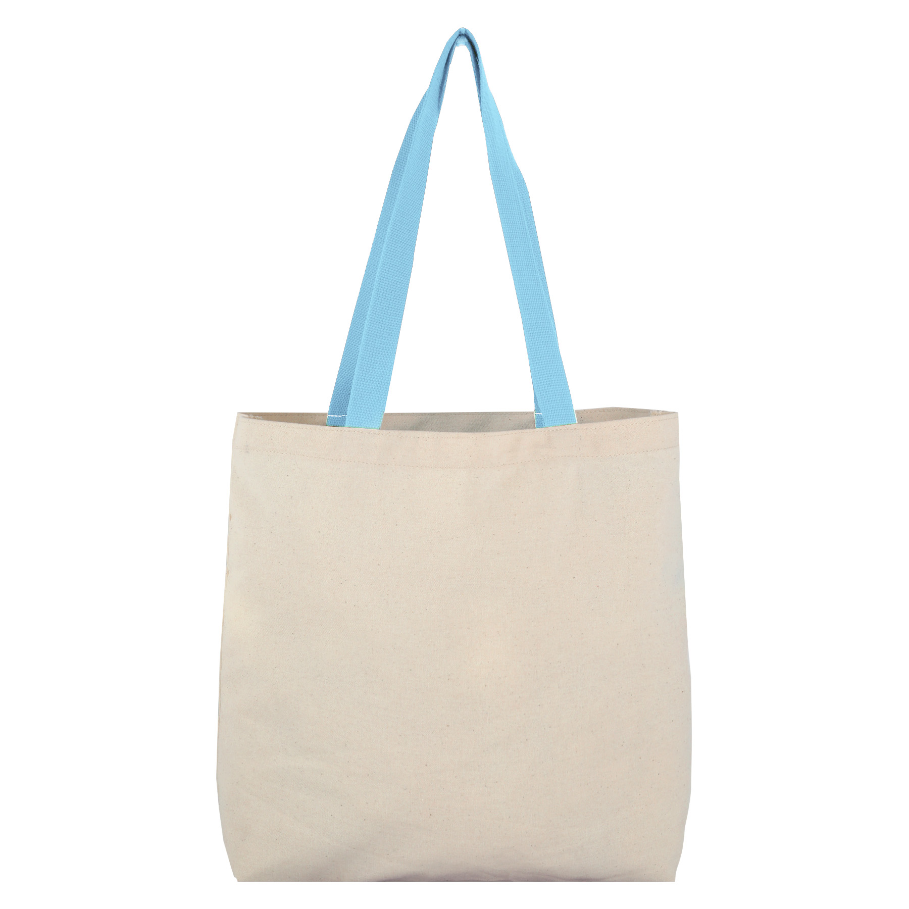 8 Oz Cotton Tote Bag with Contrast Color Web Handles 9