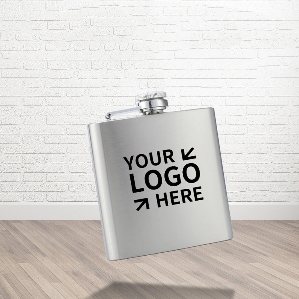1oz-10oz 6oz Silver Metal Alcohol Flask 3