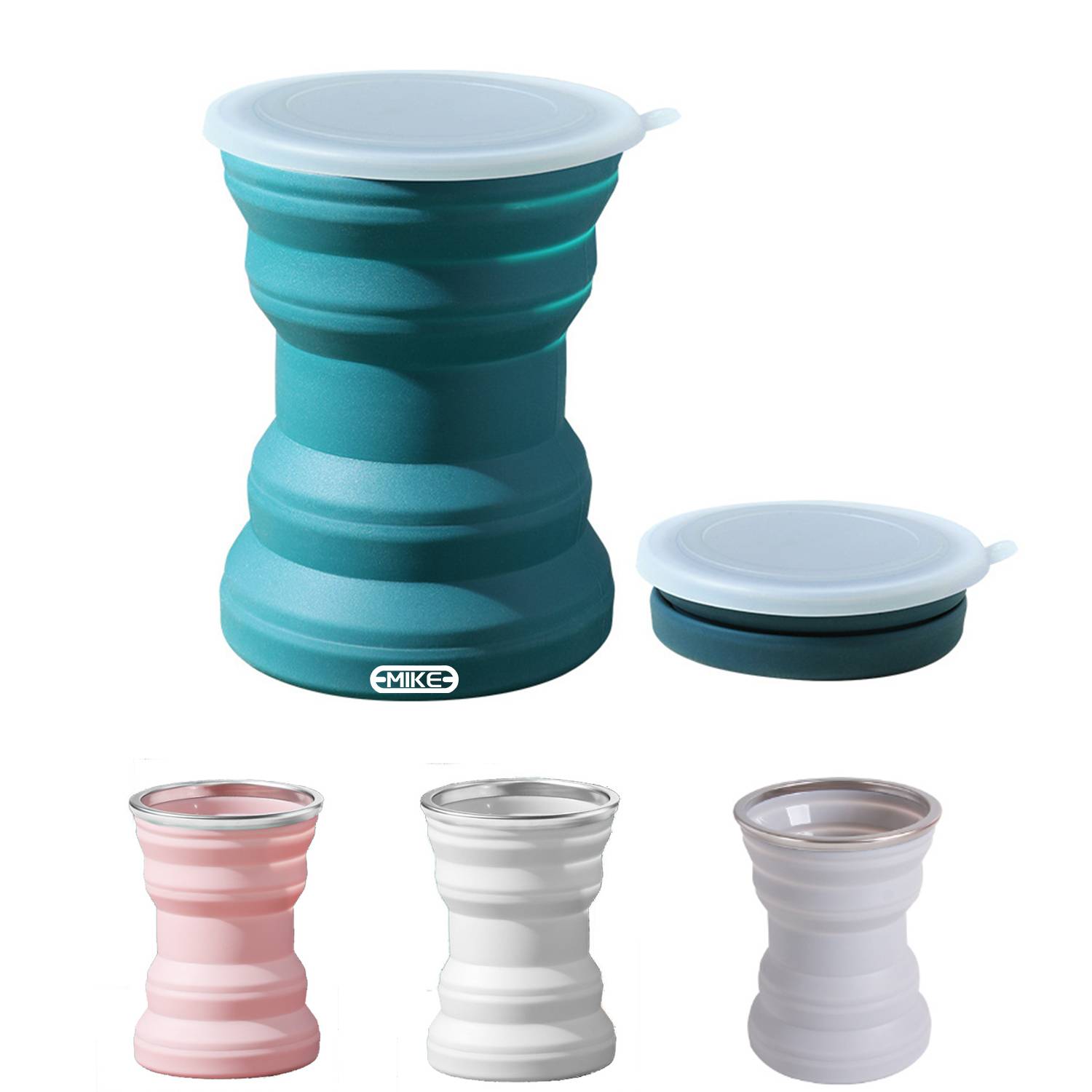 11Oz Portable Folding Silicone water Cup 2
