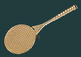 Tennis Metal Chenille Letter Insignia Pin 2