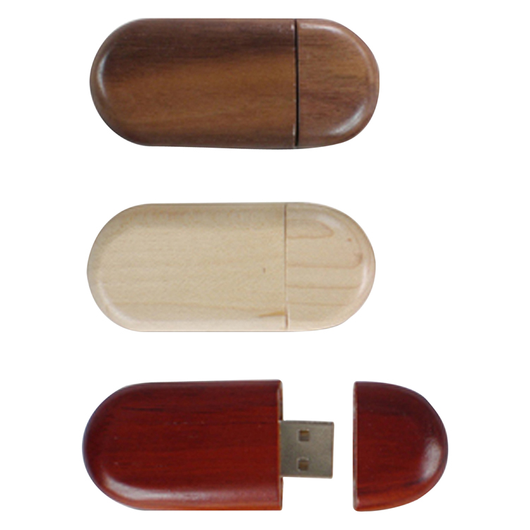 Eco friendly Bamboo or Wooden USB Drive in Various Shapes 6
