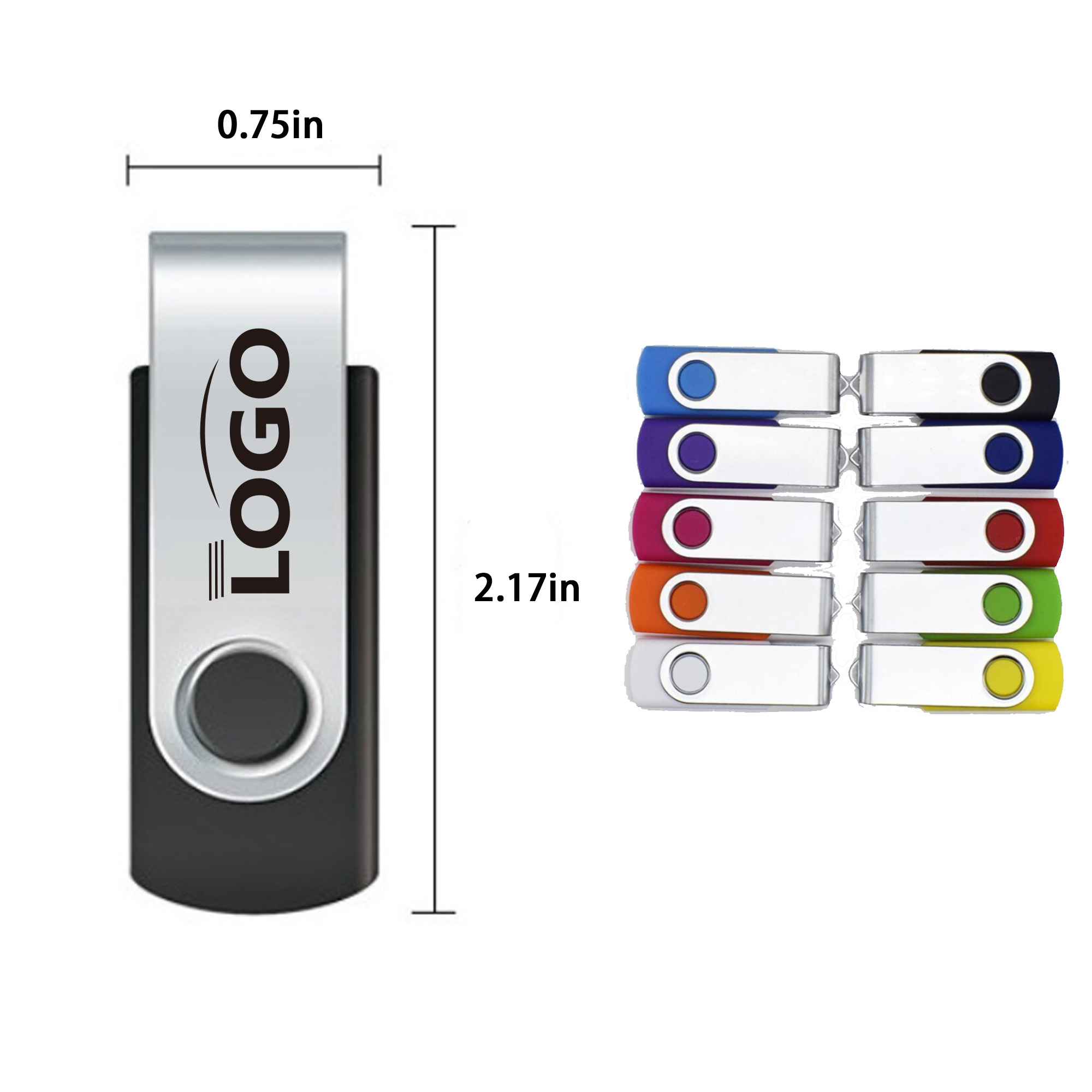 Classic Swivel USB Flash Drive MOQ 10pcs 1