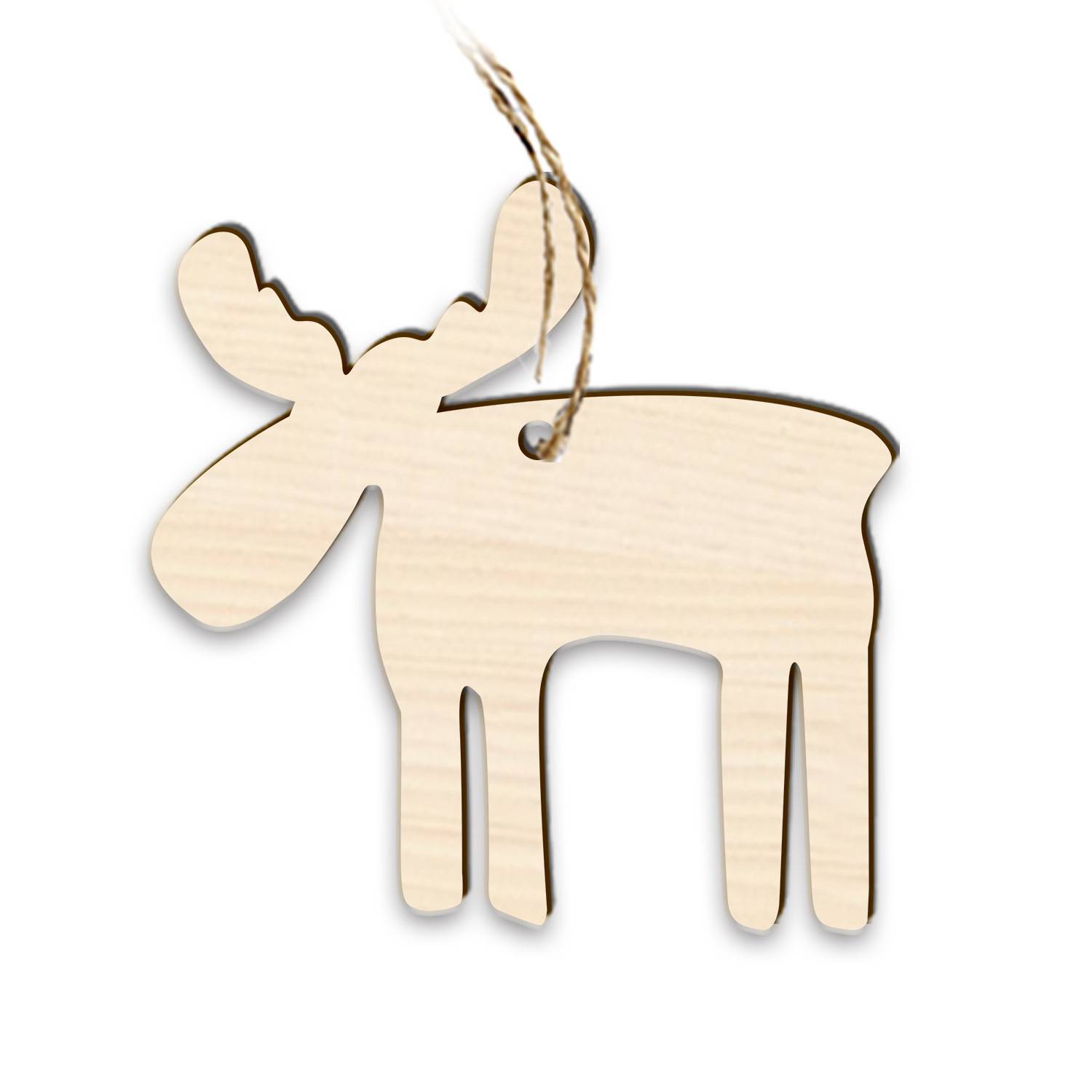 10Pcs Wooden Christmas Ornament Set 6