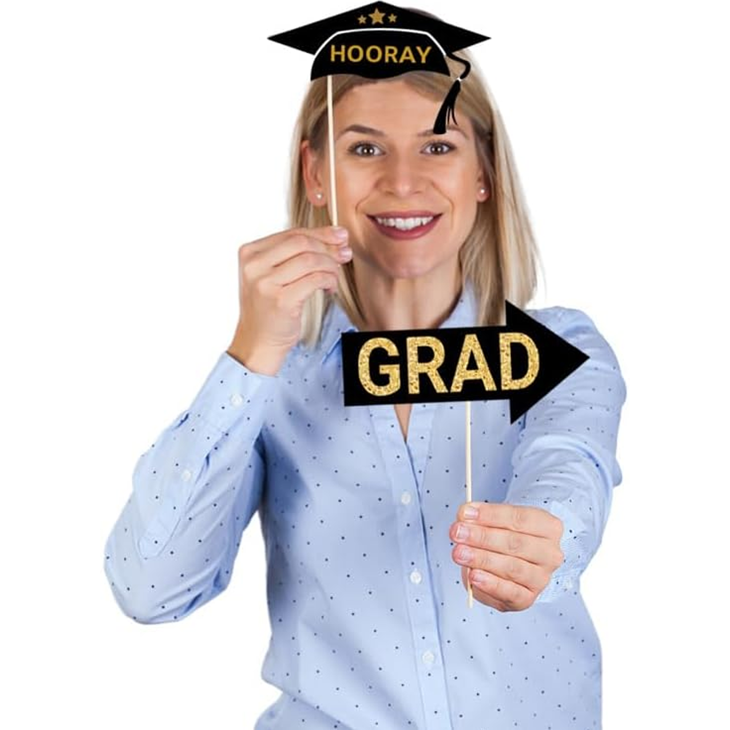 College Graduation Party Funny Photo Prop Set 6