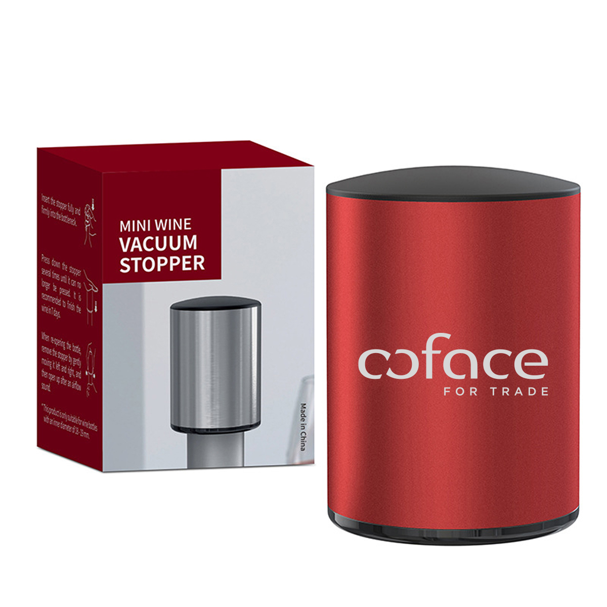 WineVault Stainless Steel Mini Wine Stopper 8