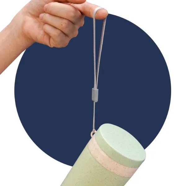 Eco-Friendly Wheat Straw Loop-Seal Travel Cup 6