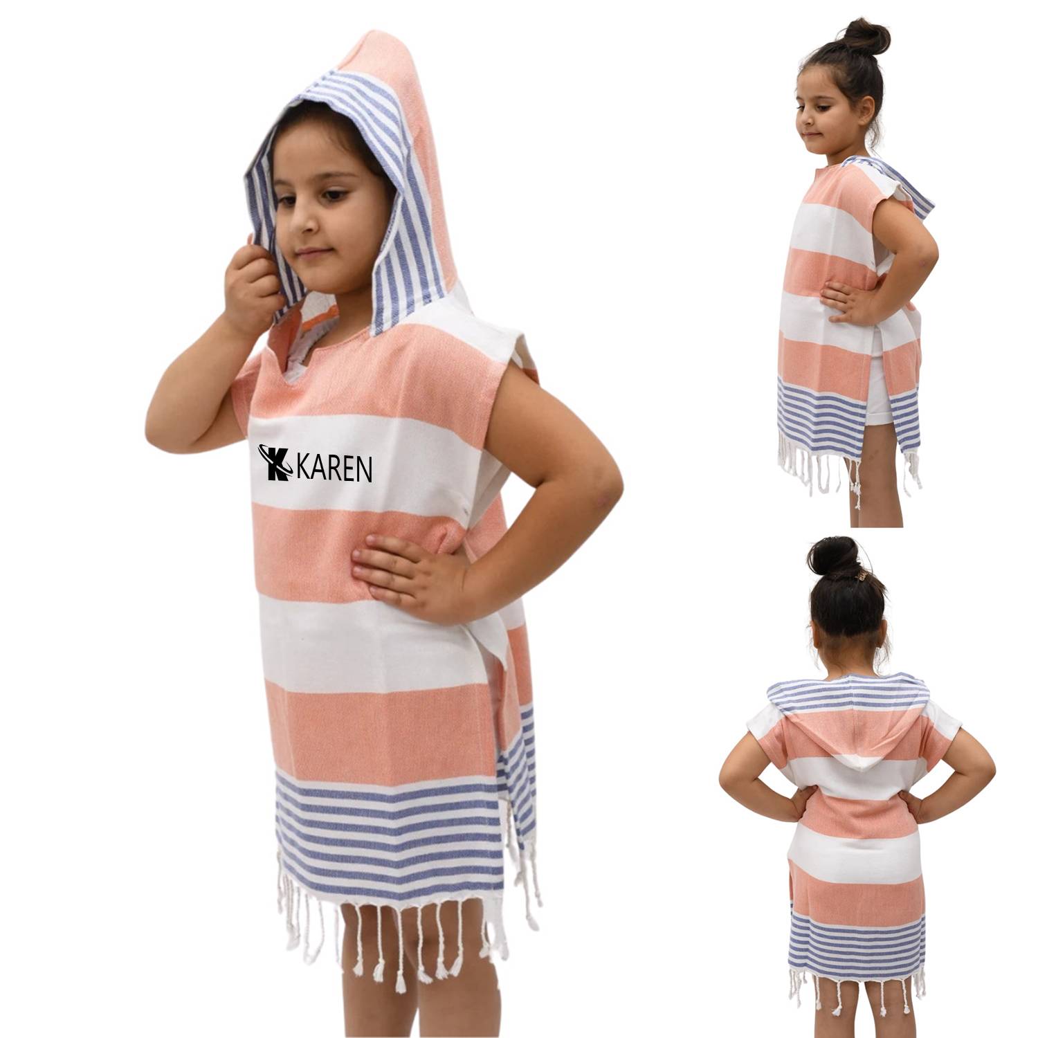 Hooded Poncho Kid Beach Towel 2