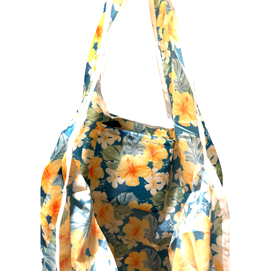 Sublimation 190T Polyester Foldaway Tote Shopper Bag 1