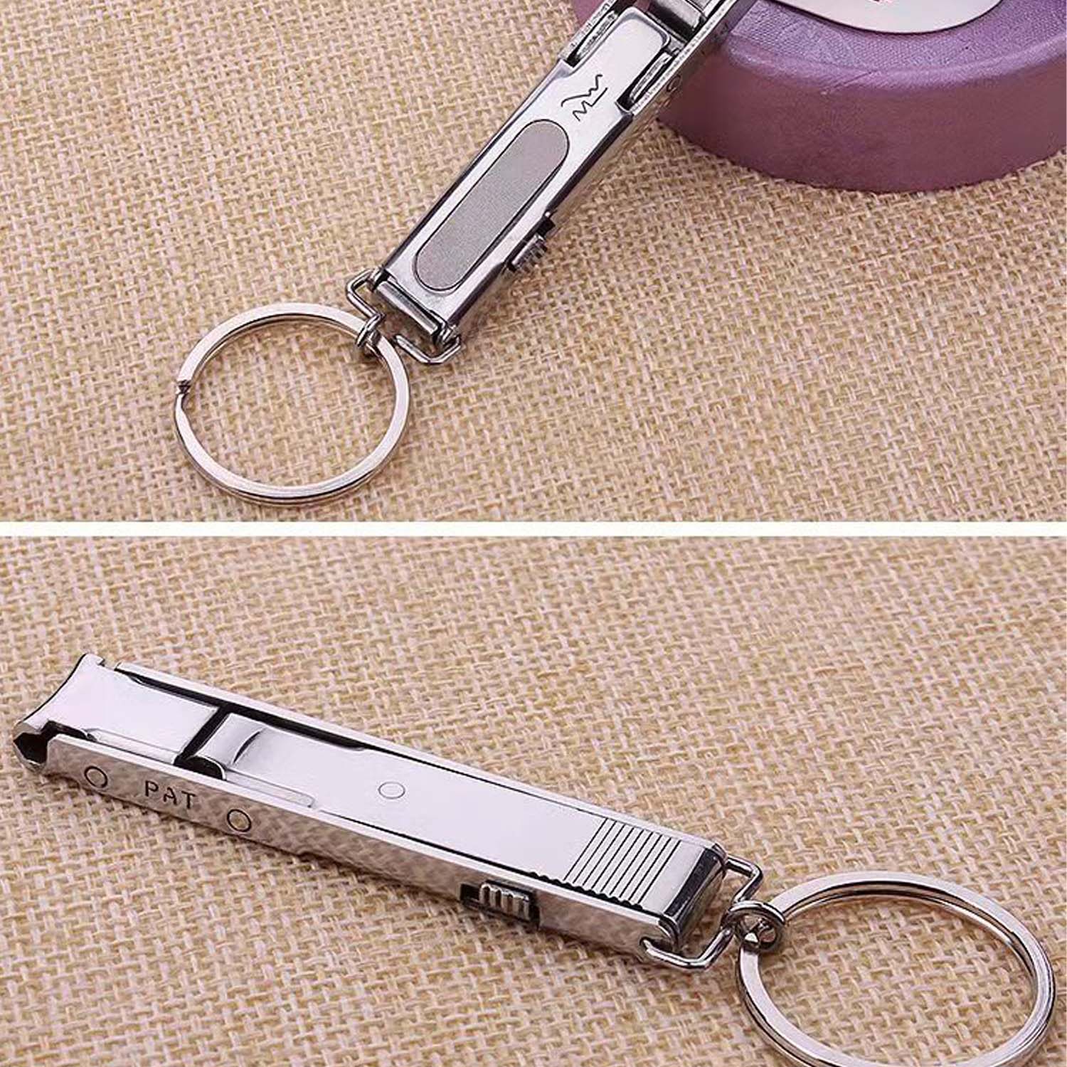 Compact Foldable Stainless Steel Fingernail clipper 3