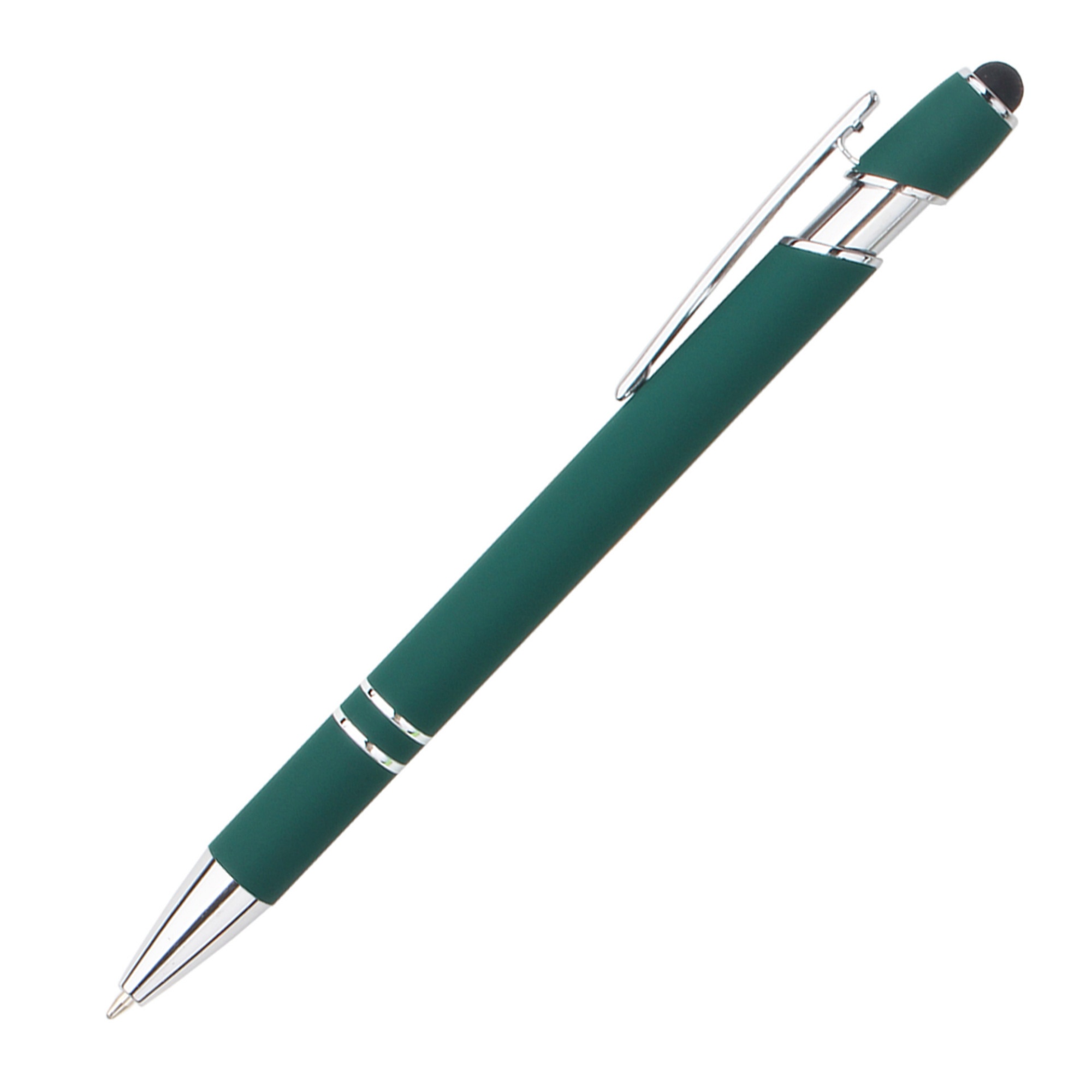 Stylus Tip Metal Ballpoint Pen 2-in-1 Retractable Design 2
