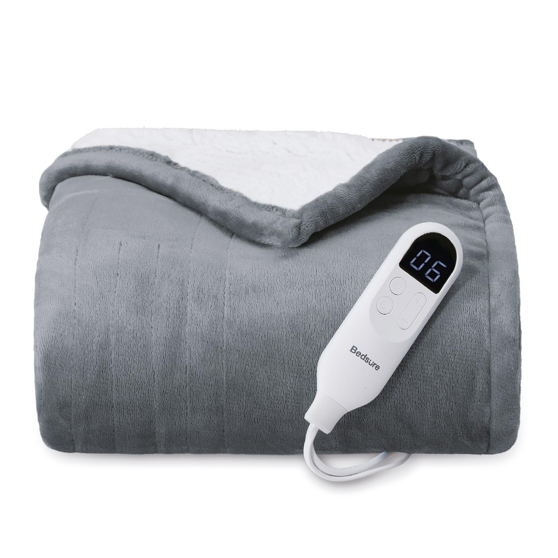 Electric Heated Blanket - Soft Flannel Throw with 4 Time Settings, 6 Heat Settings, Auto Shut Off 2