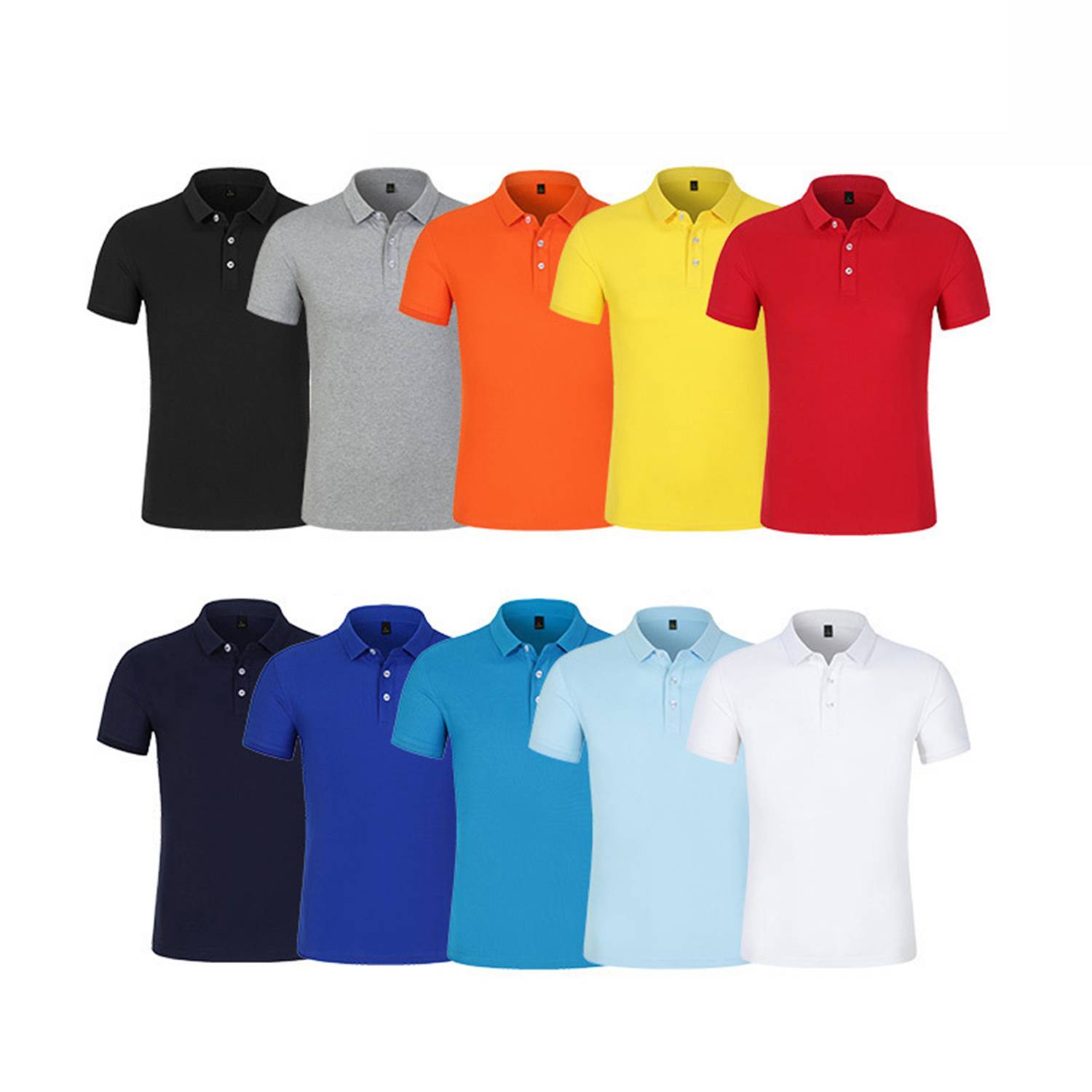 Short-sleeved Summer Polo Shirt with Turn-down Collar 3