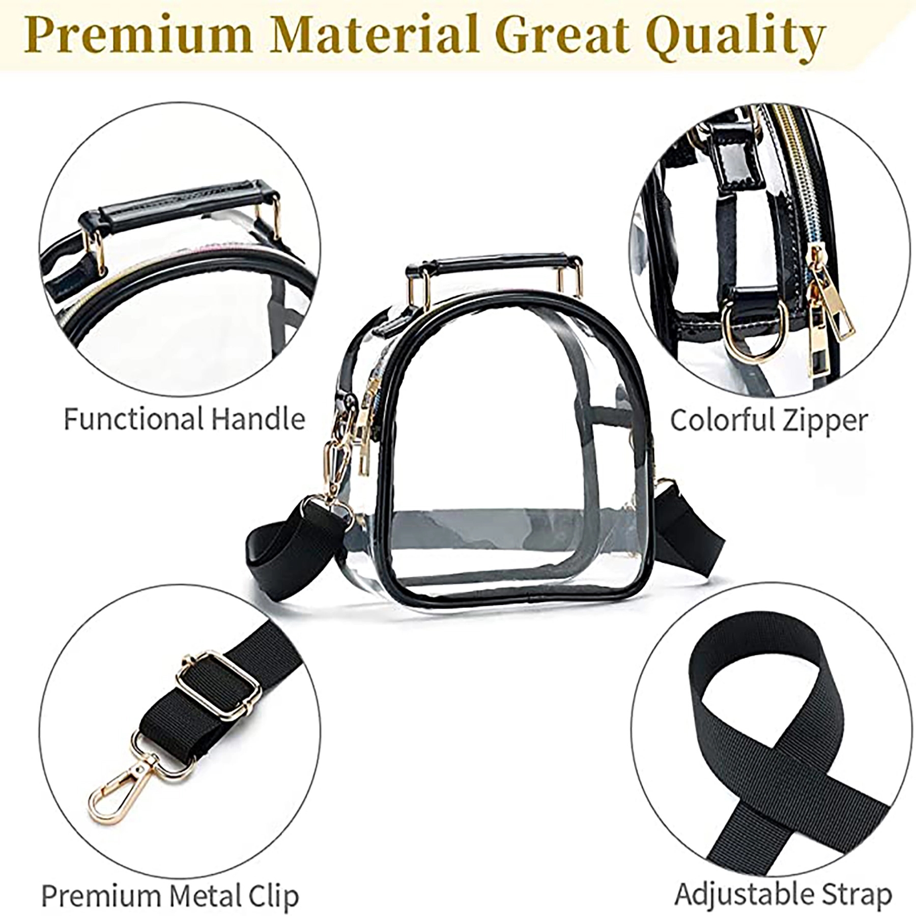 Clear Purse Crossbody Bag 6