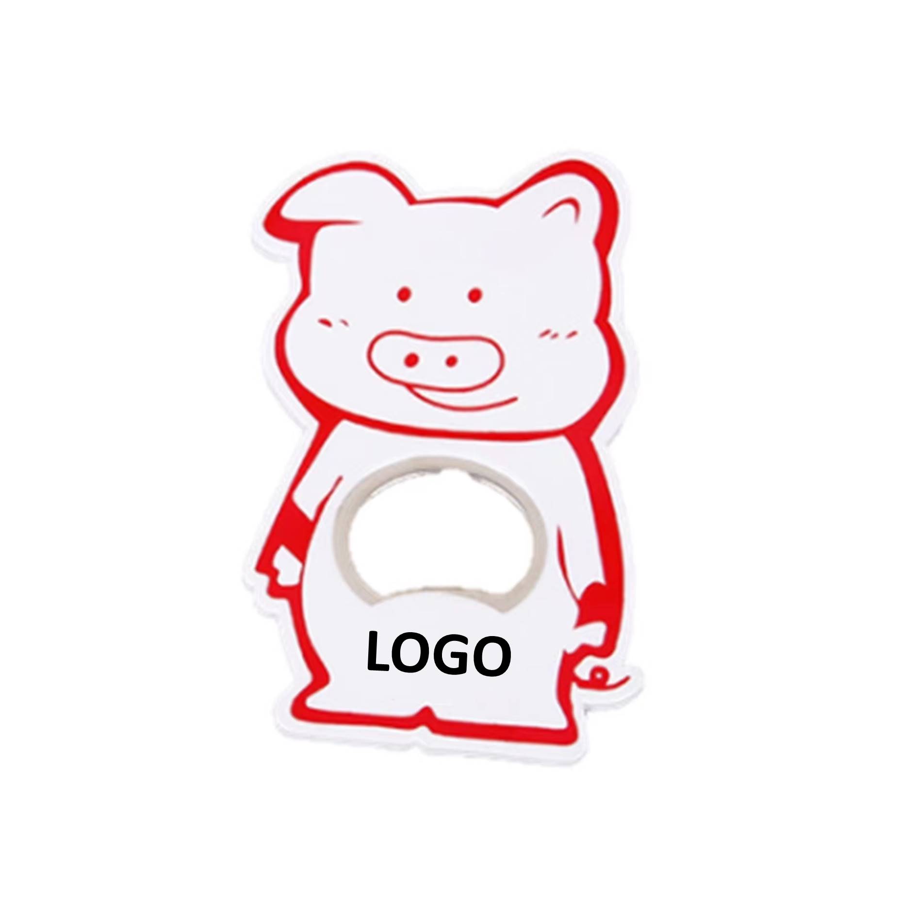 Cute Piggy Shape Magnetic Bottle Opener 2