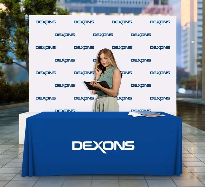 Premium Full Color Table Covers & Throws - 3 sided 6' x 2.5' 11