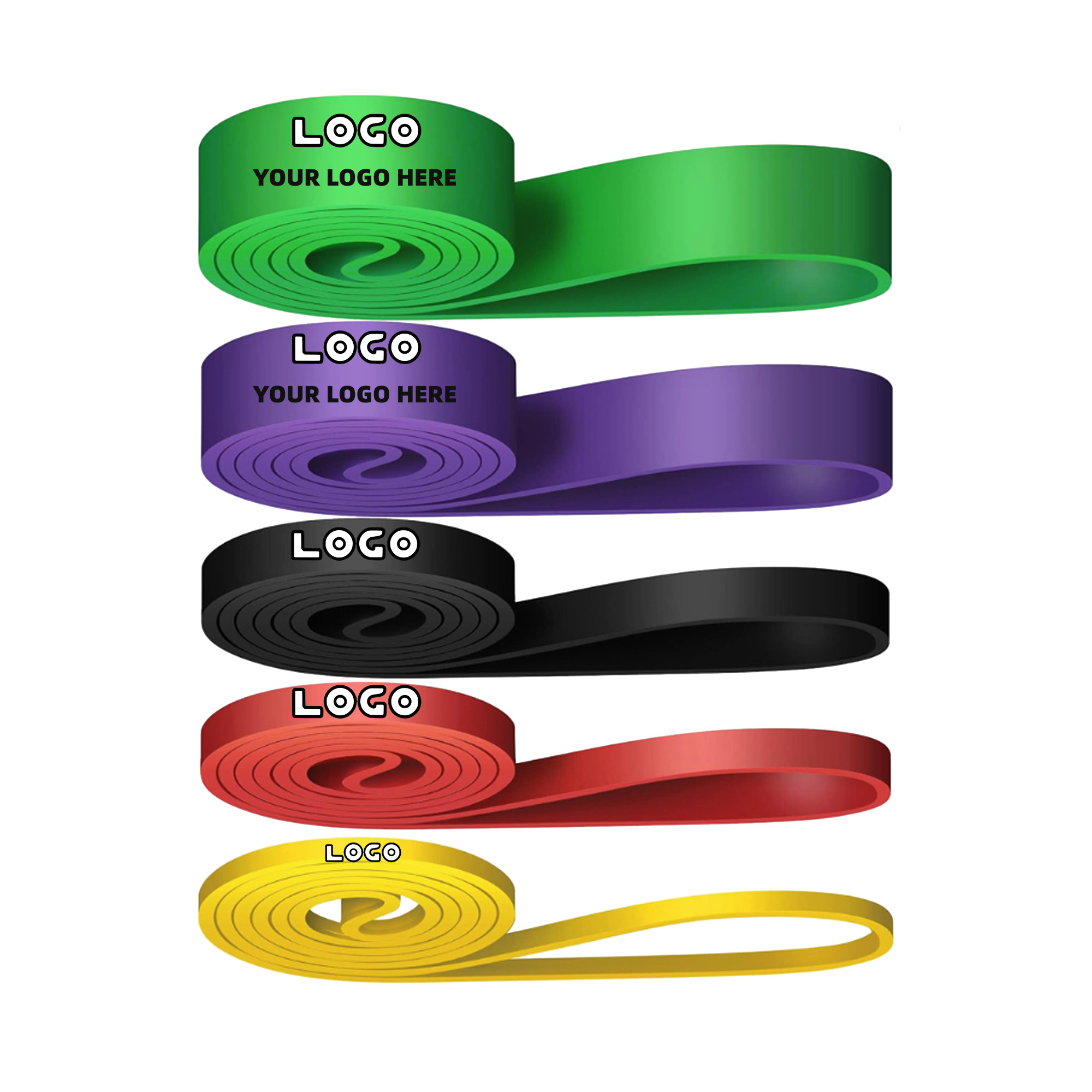 Multi-Color Resistance Bands for Yoga and Fitness 2
