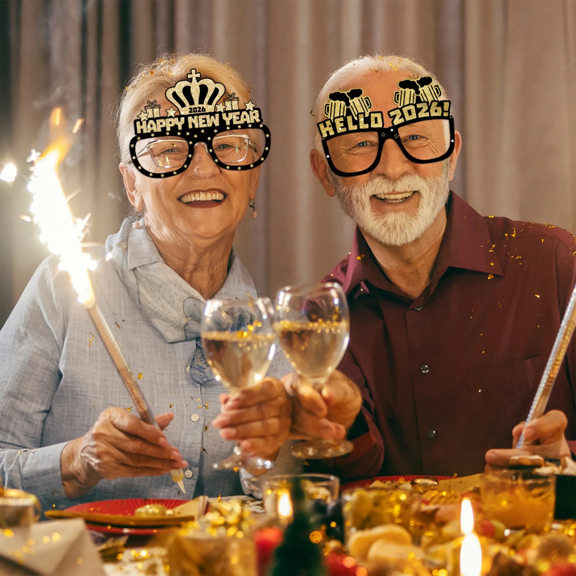 6-Pack New Year's Eve Party Glasses 4