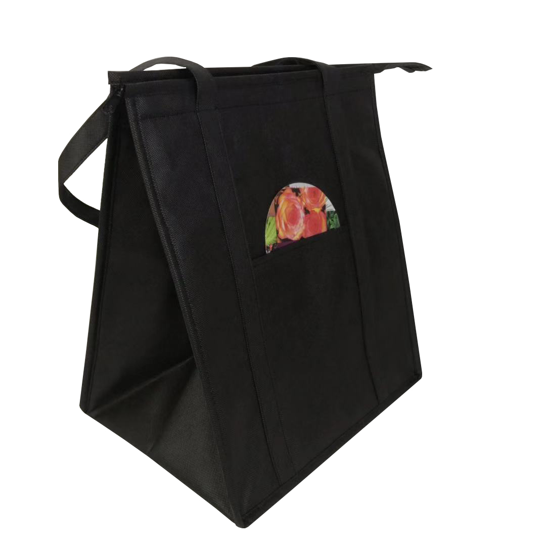 Portable Reusable Non Woven Thermal Cooler Grocery Tote Bag 2