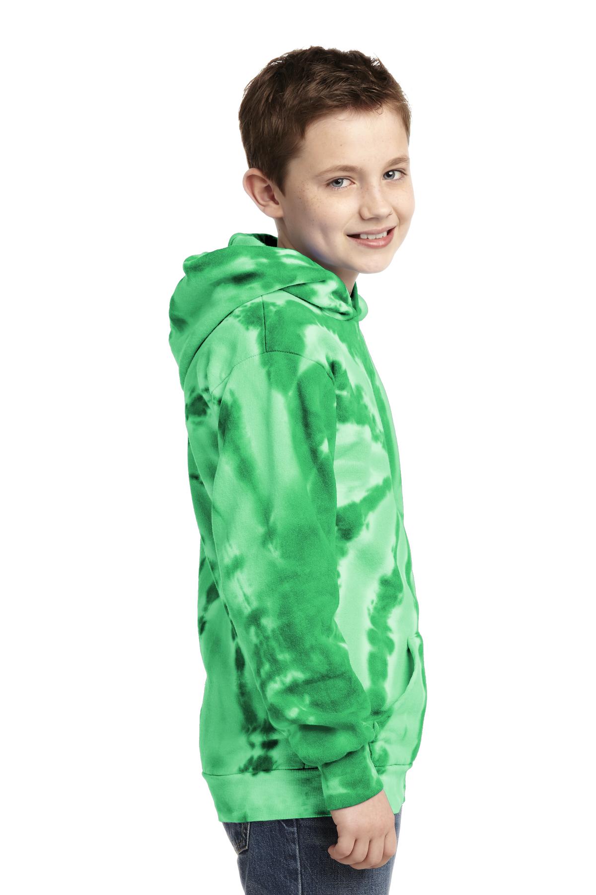 Port & Co Youth Tie-Dye Pullover Hooded Sweatshirt. PC146Y 64