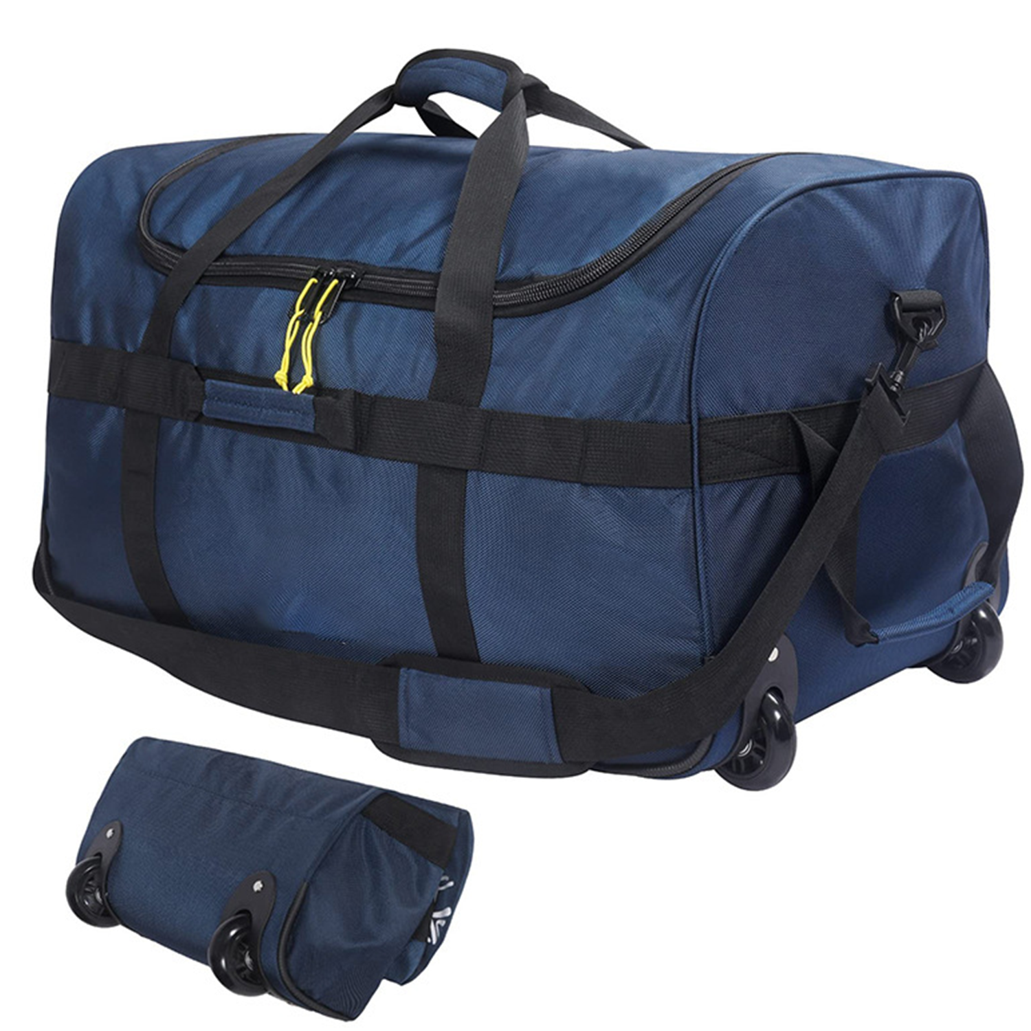 Large Capacity Foldable Waterproof Duffle Bag with Wheels 4