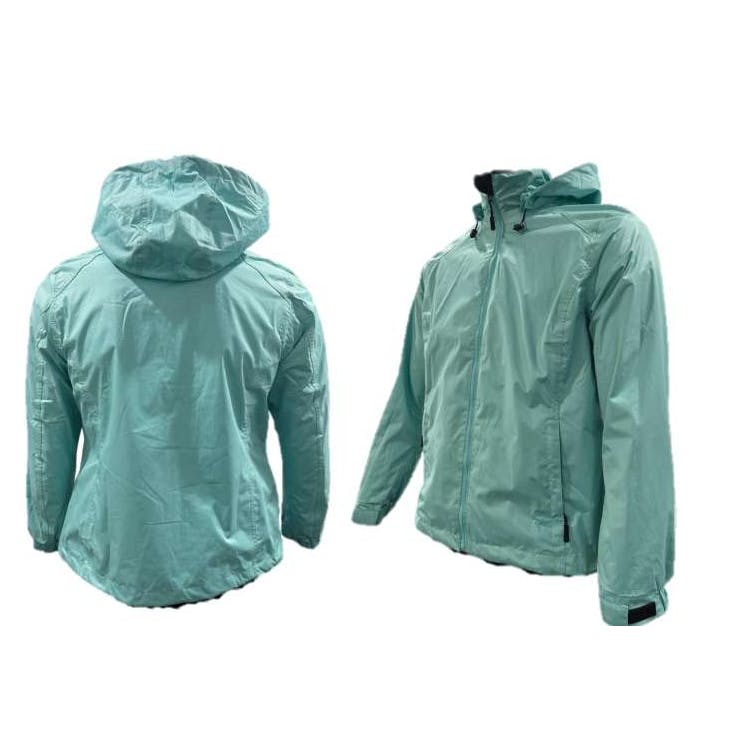 Ladies' Waterproof Full Zip Raincoats - Size Large 1