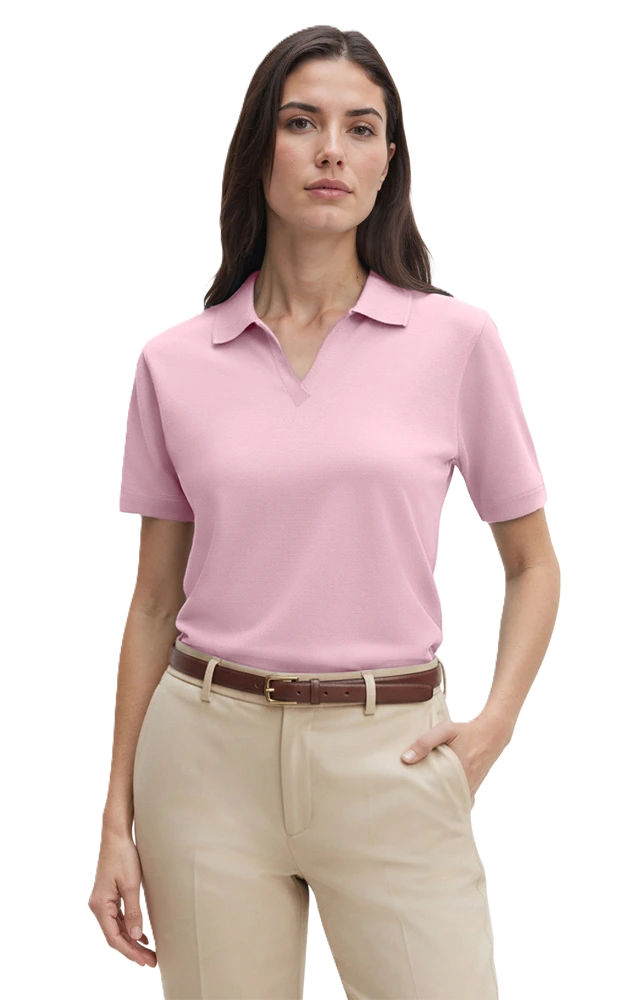 Ladies' Superblend V-Neck Polo 77