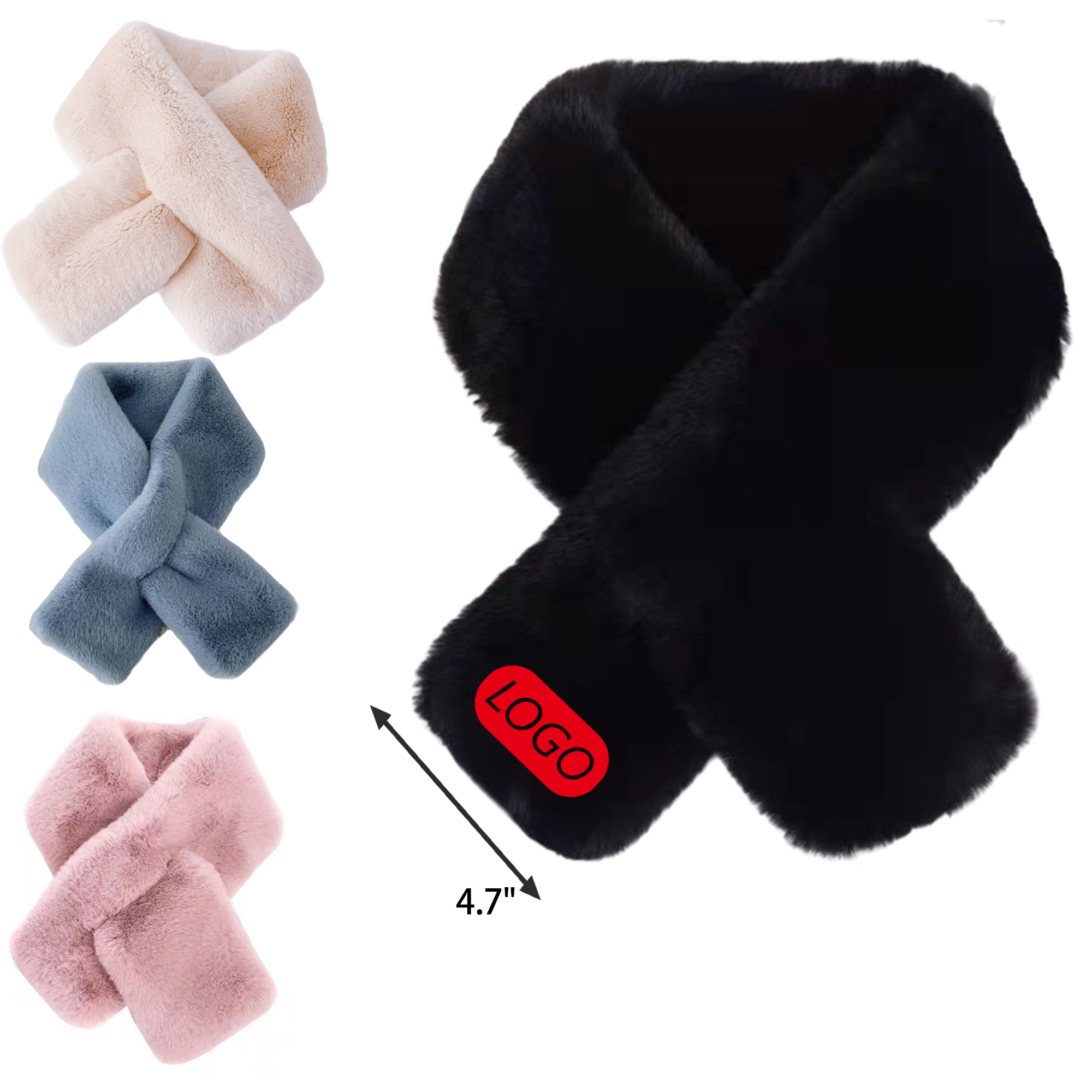 Stylish Women's Solid Color Warm Scarf 3