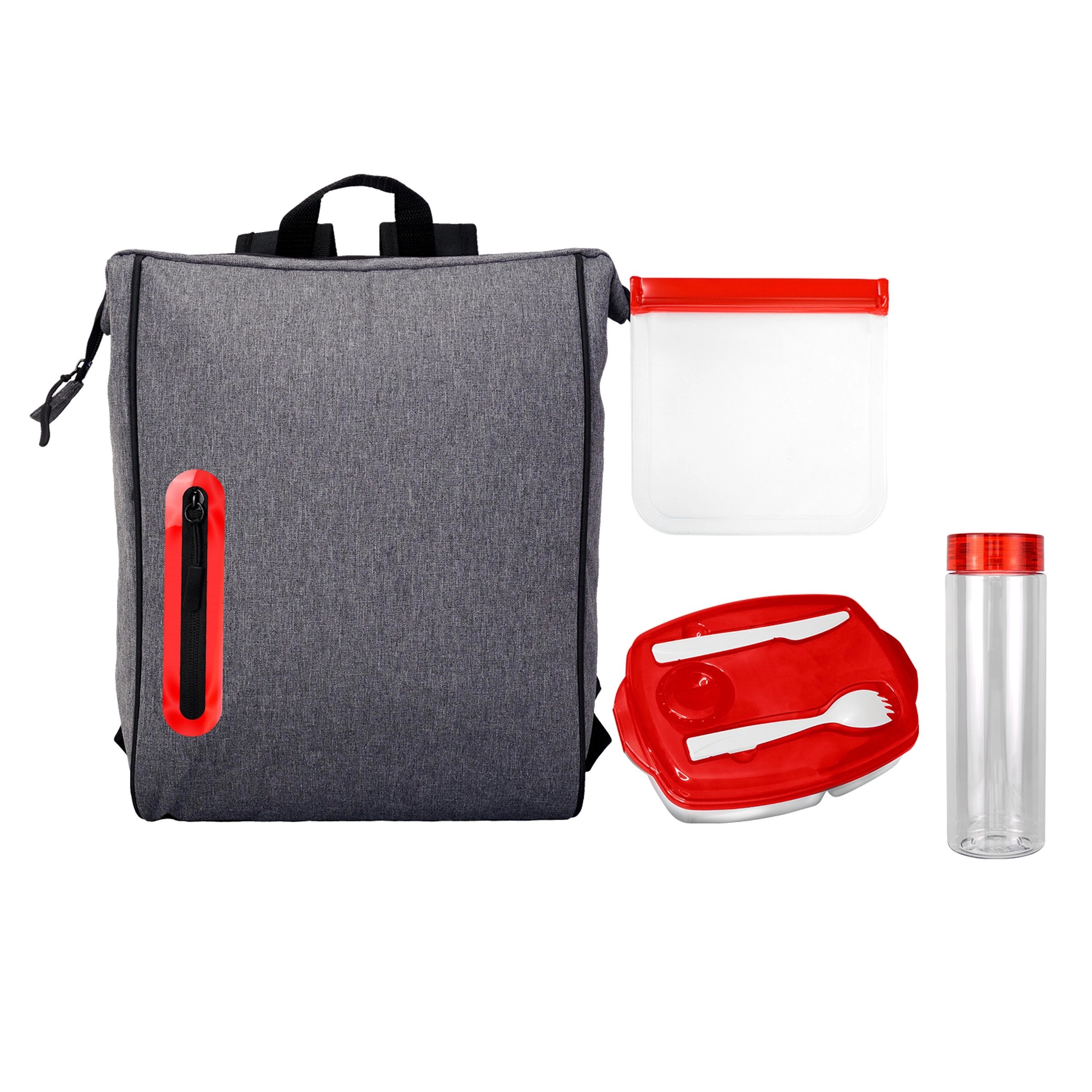 Locking Lid Sandwich & Drink Oval Lunch Cooler 4