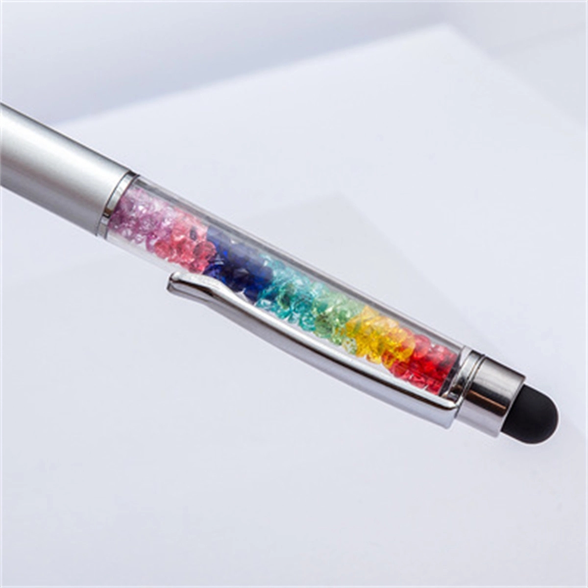 2-in-1 Refill Rainbow Diamond Writing Pens For Touch Screen 2